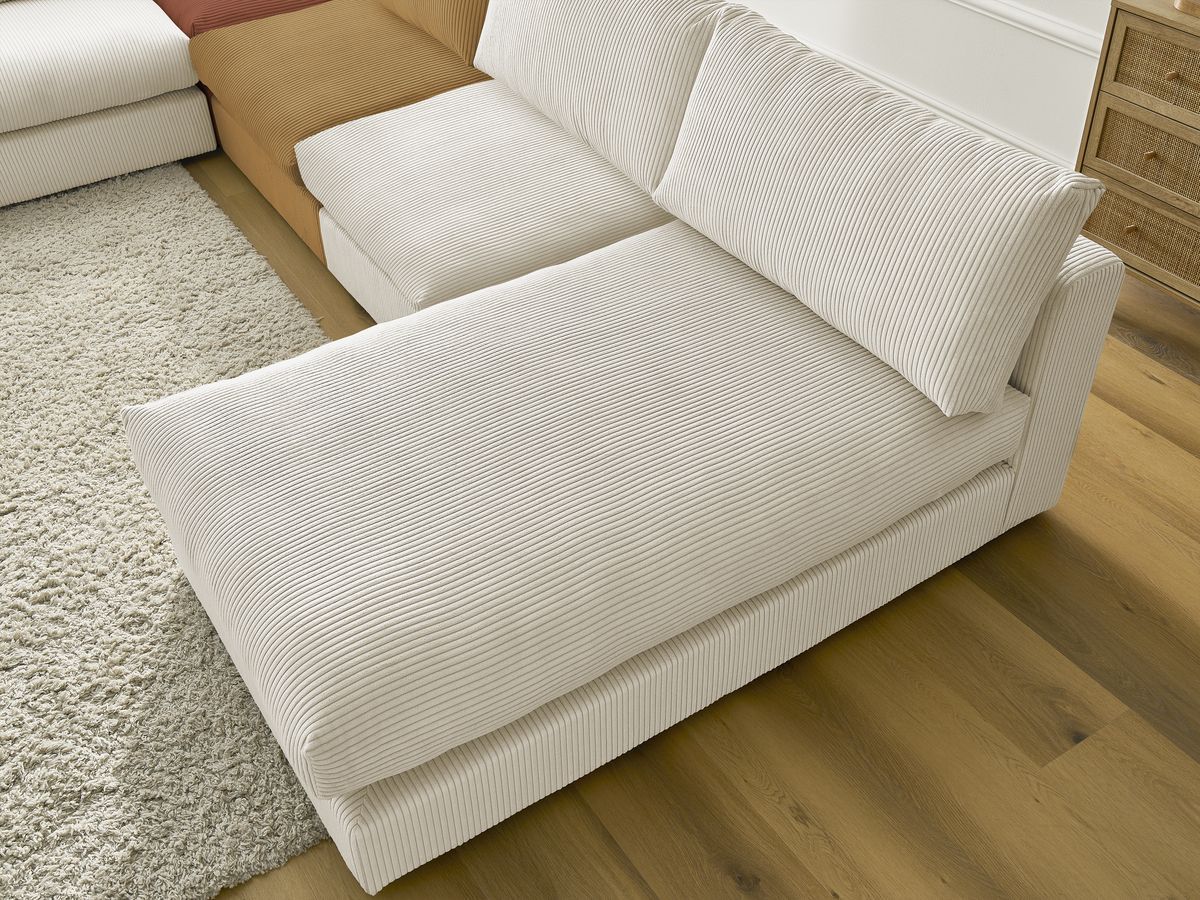 Bobochic Paris Ecksofa Cordsamt Mehrfarbig