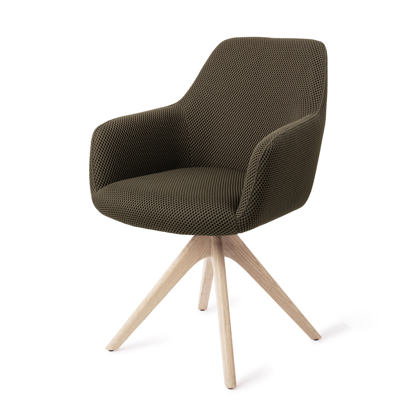 Jesper Home Esszimmerstuhl Hiroo Jungle Jewel Revolve Eiche gebleicht