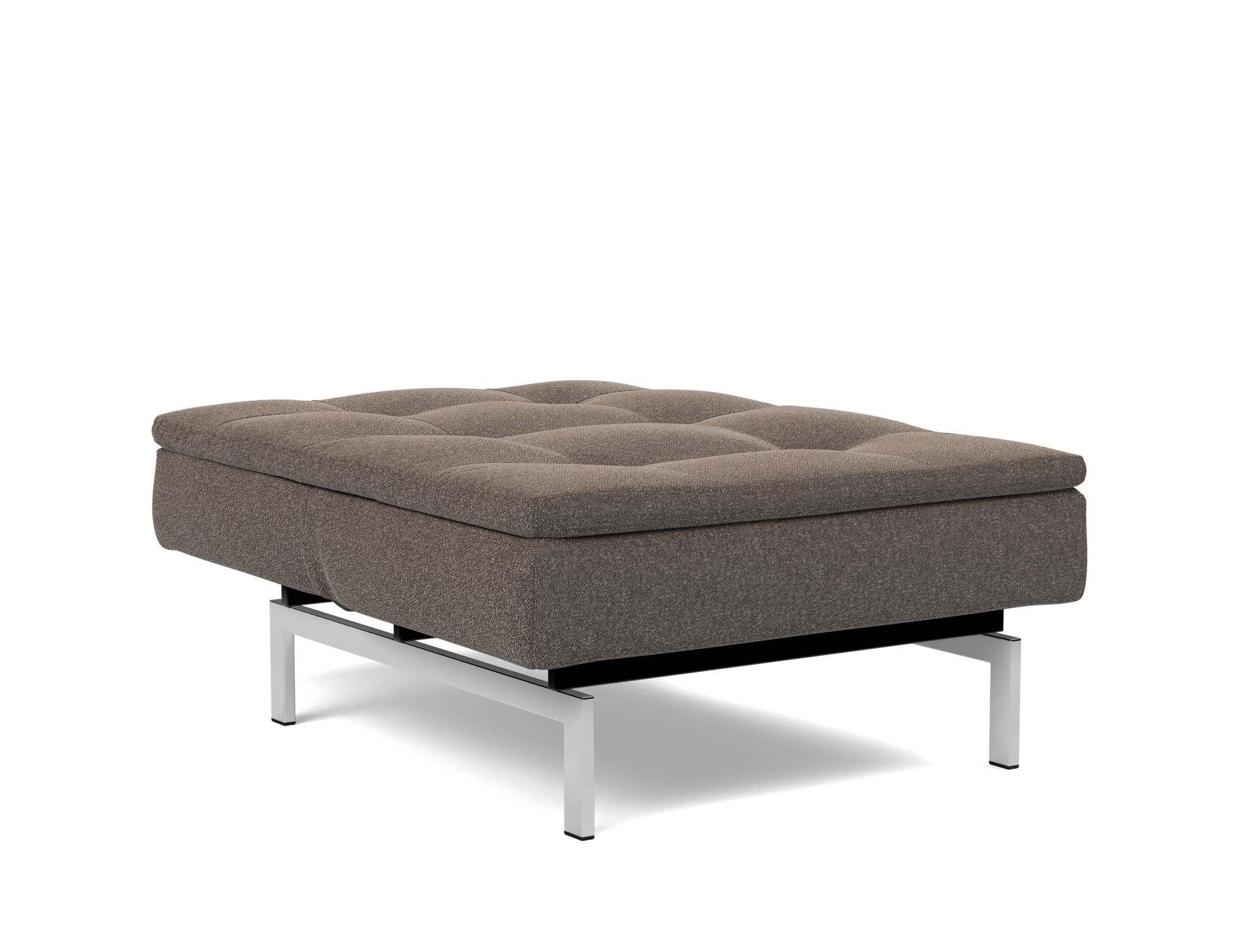 Sessel Dublexo Boucle Skandi 530-Taupe Beine Chrom