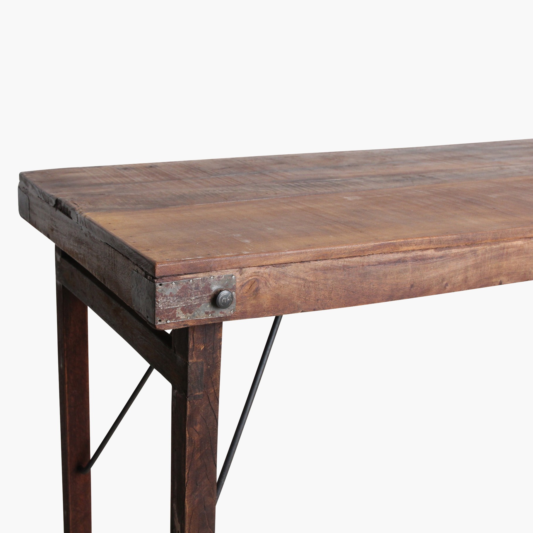 Raw Materials Klapptisch Vintage Recyclingholz Braun