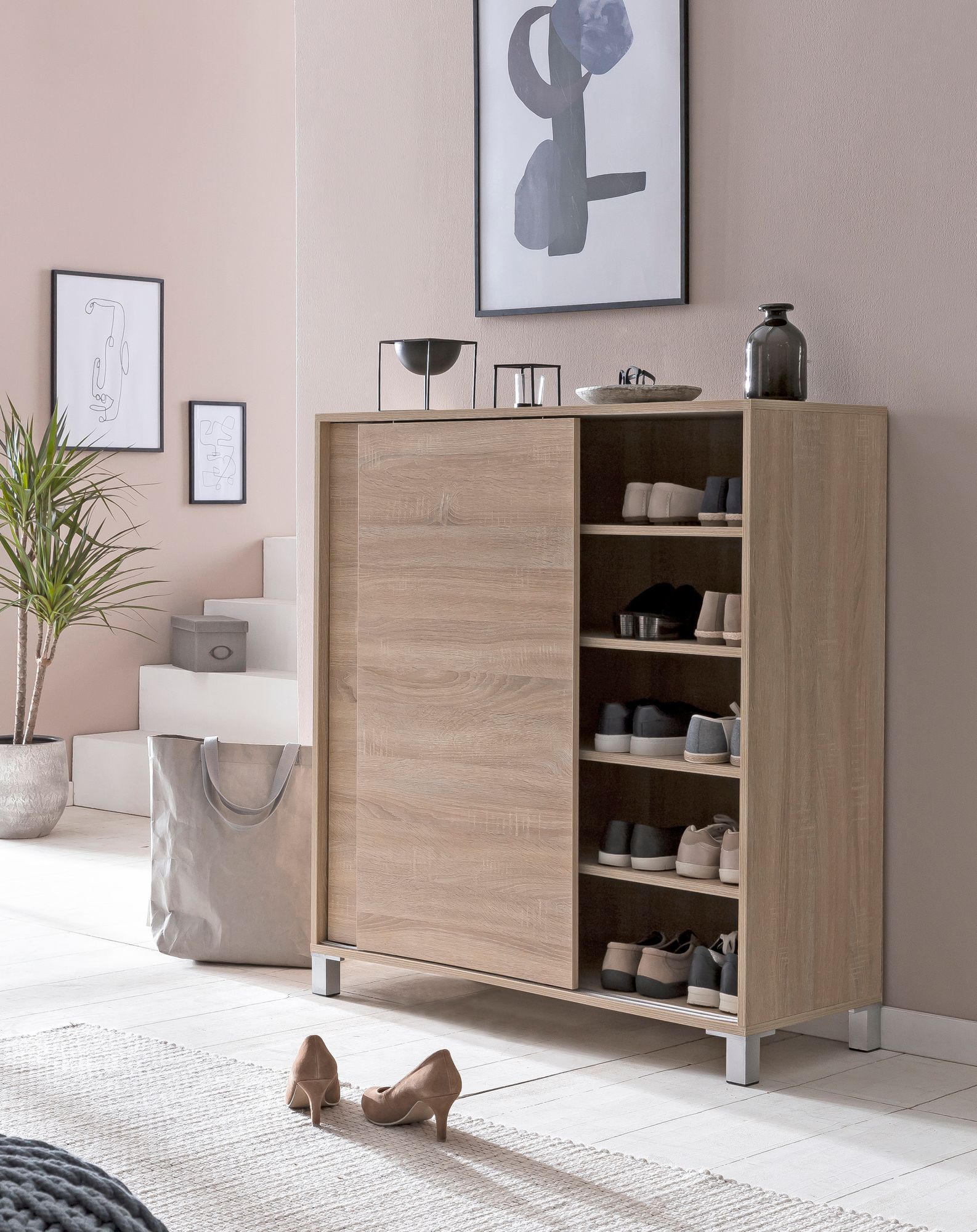 Schuhschrank Finstad Braun 100 × 37,5 × 108 cm
