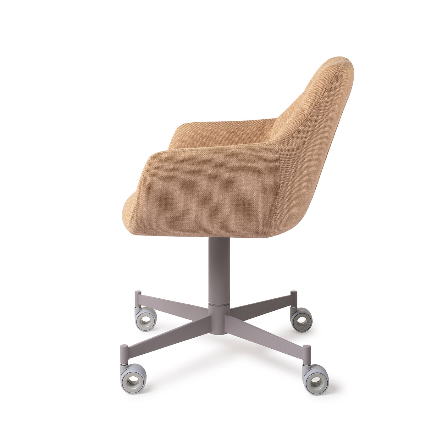 Jesper Home Esszimmerstuhl Noto Toasted Toffee Caster Grau