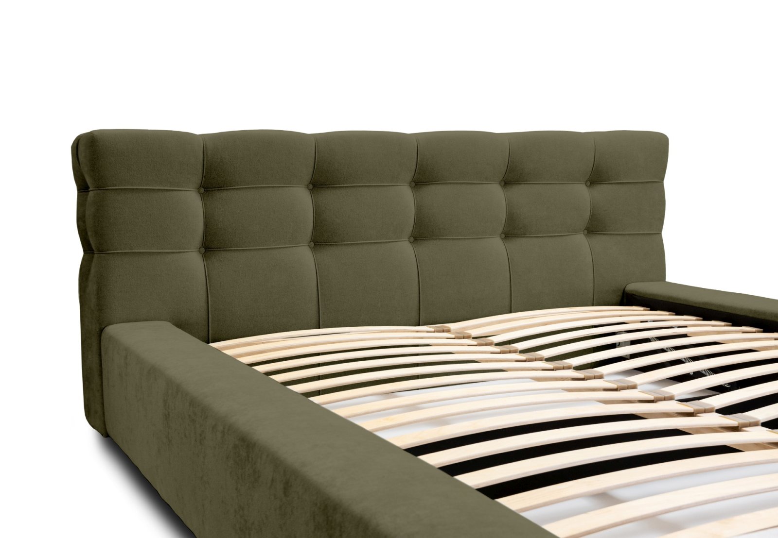 Polsterbett Pavo Chenille 140x200 mit Metallrahmen Ditra-New 38