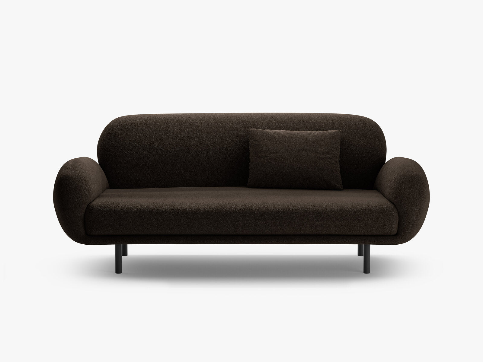 Micadoni Sofa Poppy 2-Sitzer große Version Boucle Baloo Braun