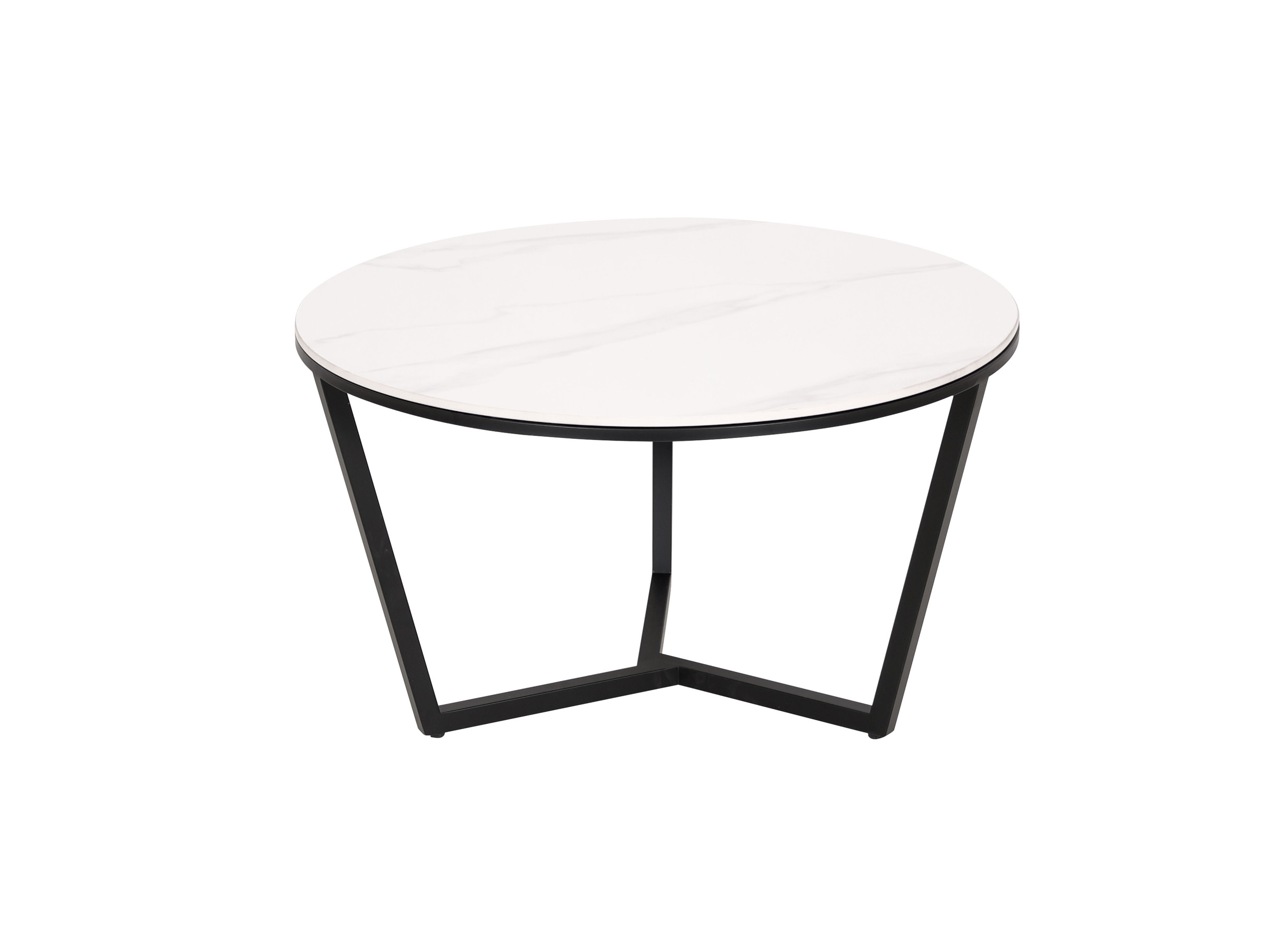 Livin Hill Couchtisch Set Modig Schwarze Beine, schwarz/weiße Tischplatte M66