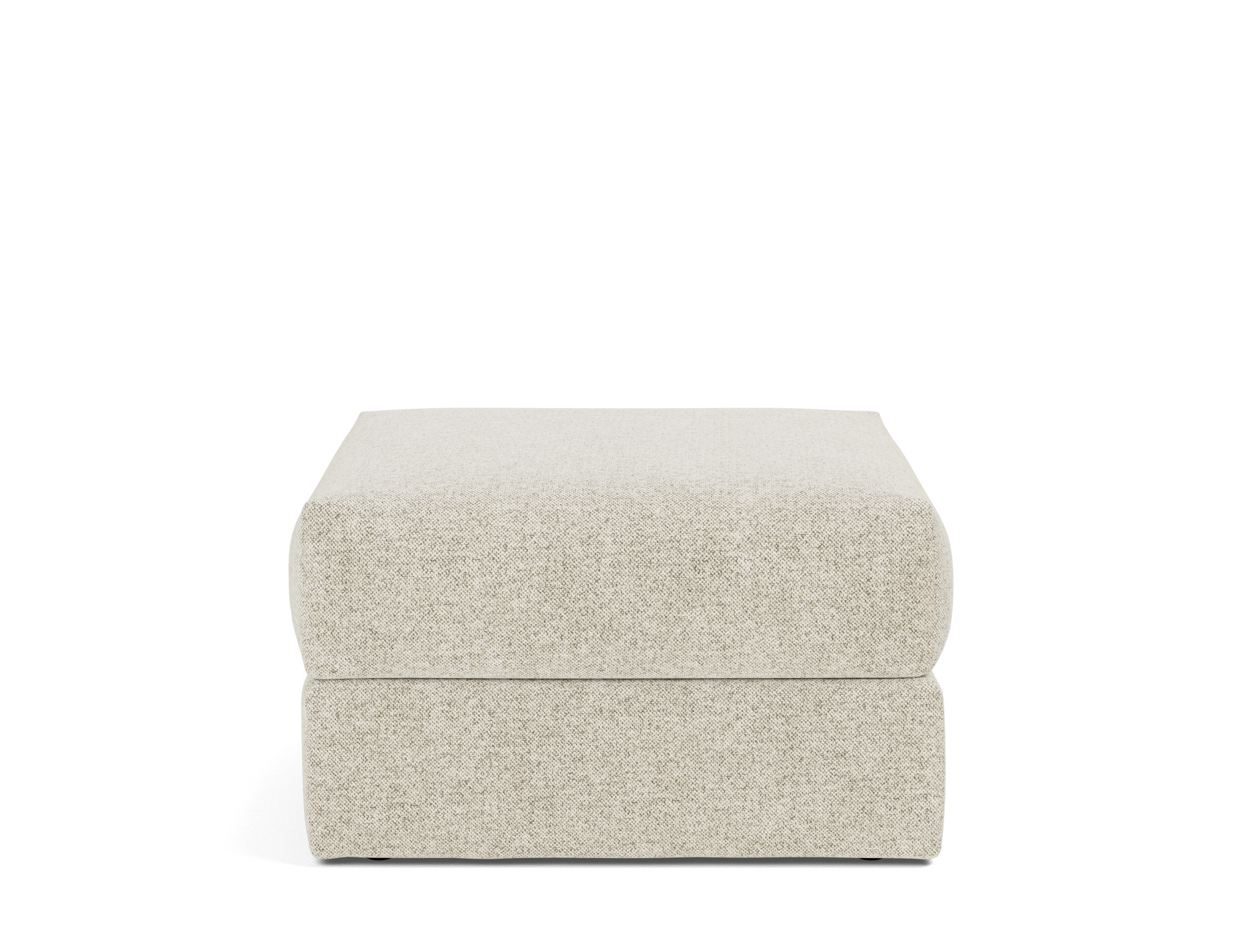 Hocker Cornila Strukturierter Stoff Taura 357-Off-White