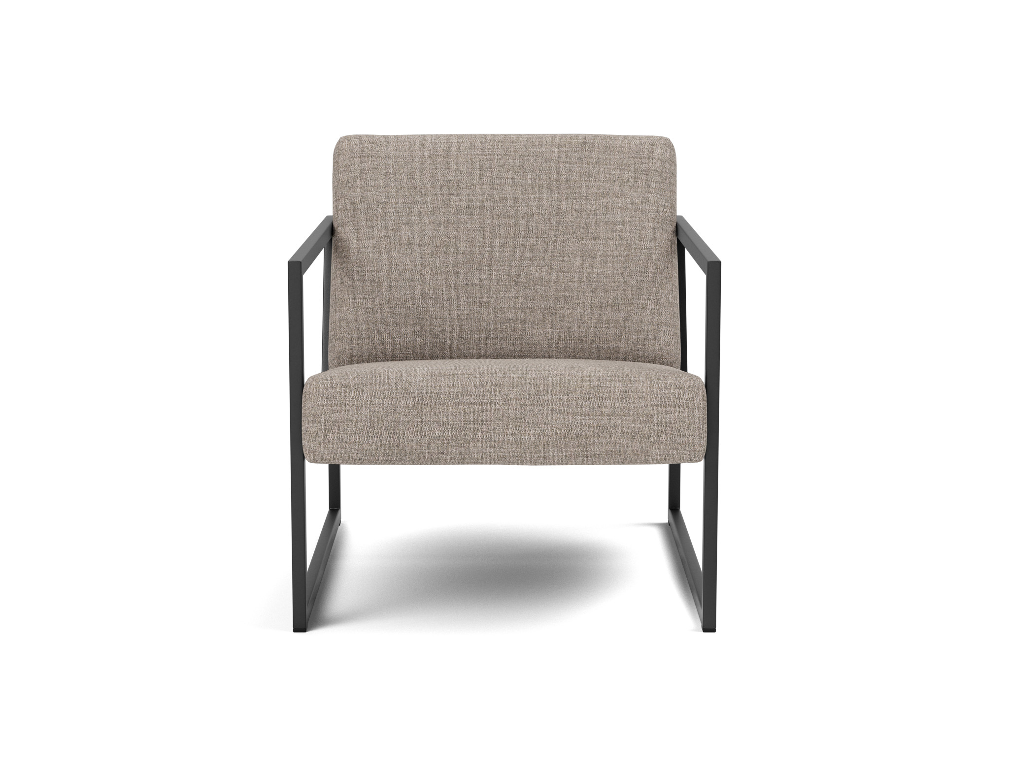 Sessel Vikko mit Armlehnen Chenille Yuveno 472-Warm-Grey