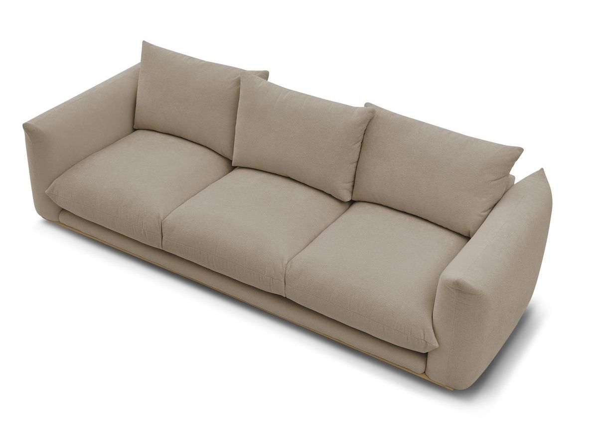 Bobochic Ernest Sofa 3-Sitzer 265 × 106 cm Stoff Taupe