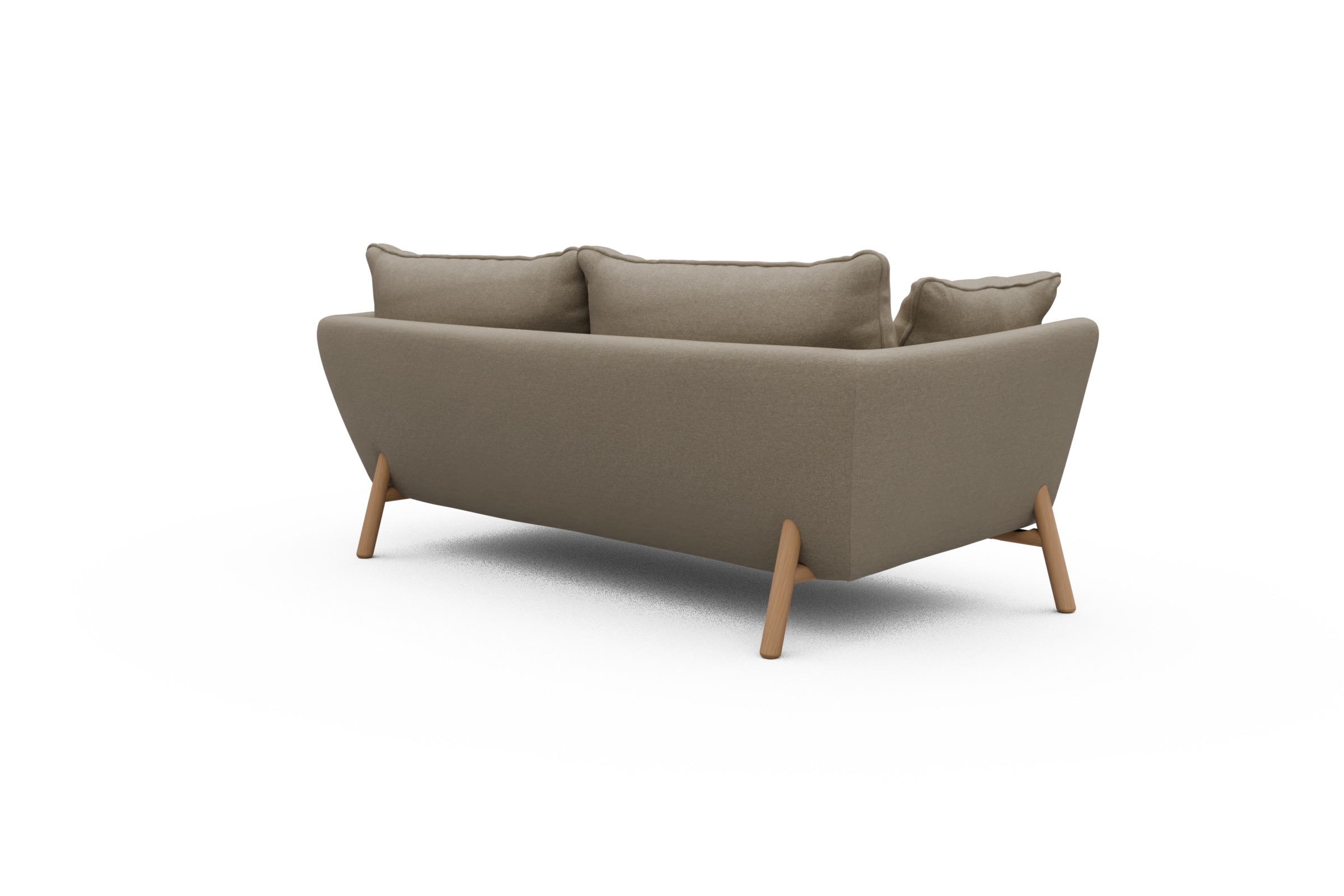 Sofa Emil PREMIUM 2-Sitzer Beinfarbe Eiche Natur Satya-Natural