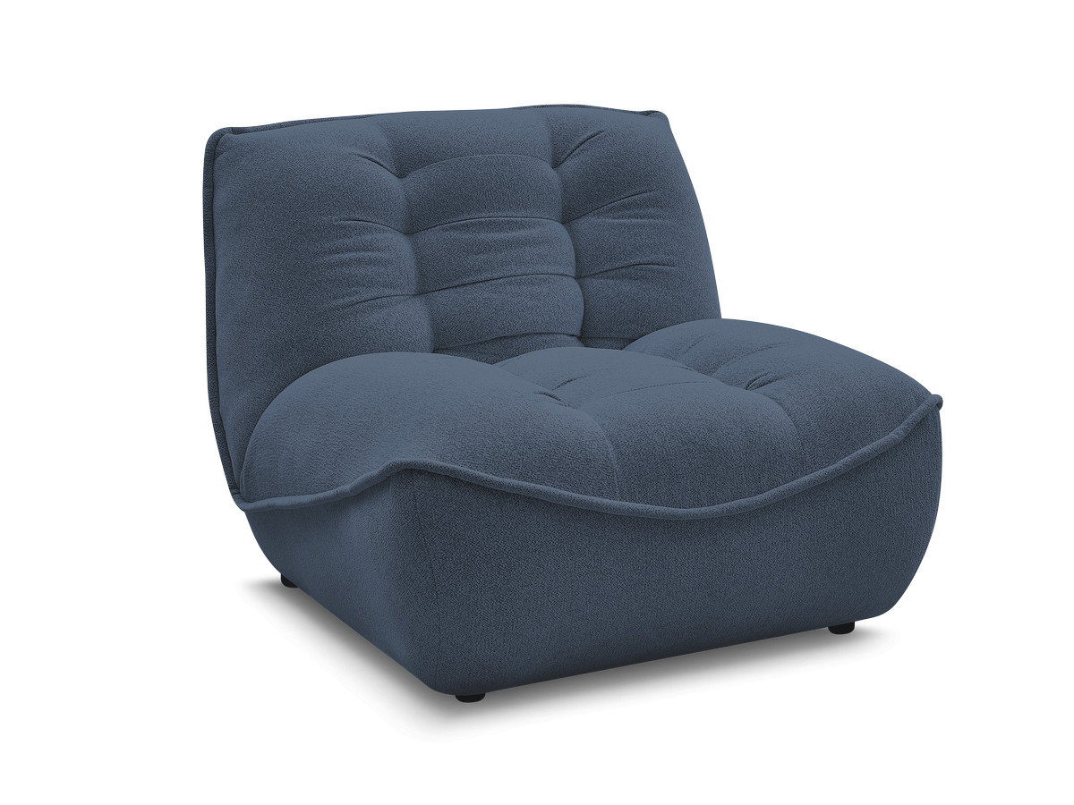 Bobochic Serena Sofamodul 1-Sitzer Melange-Stoff Blau