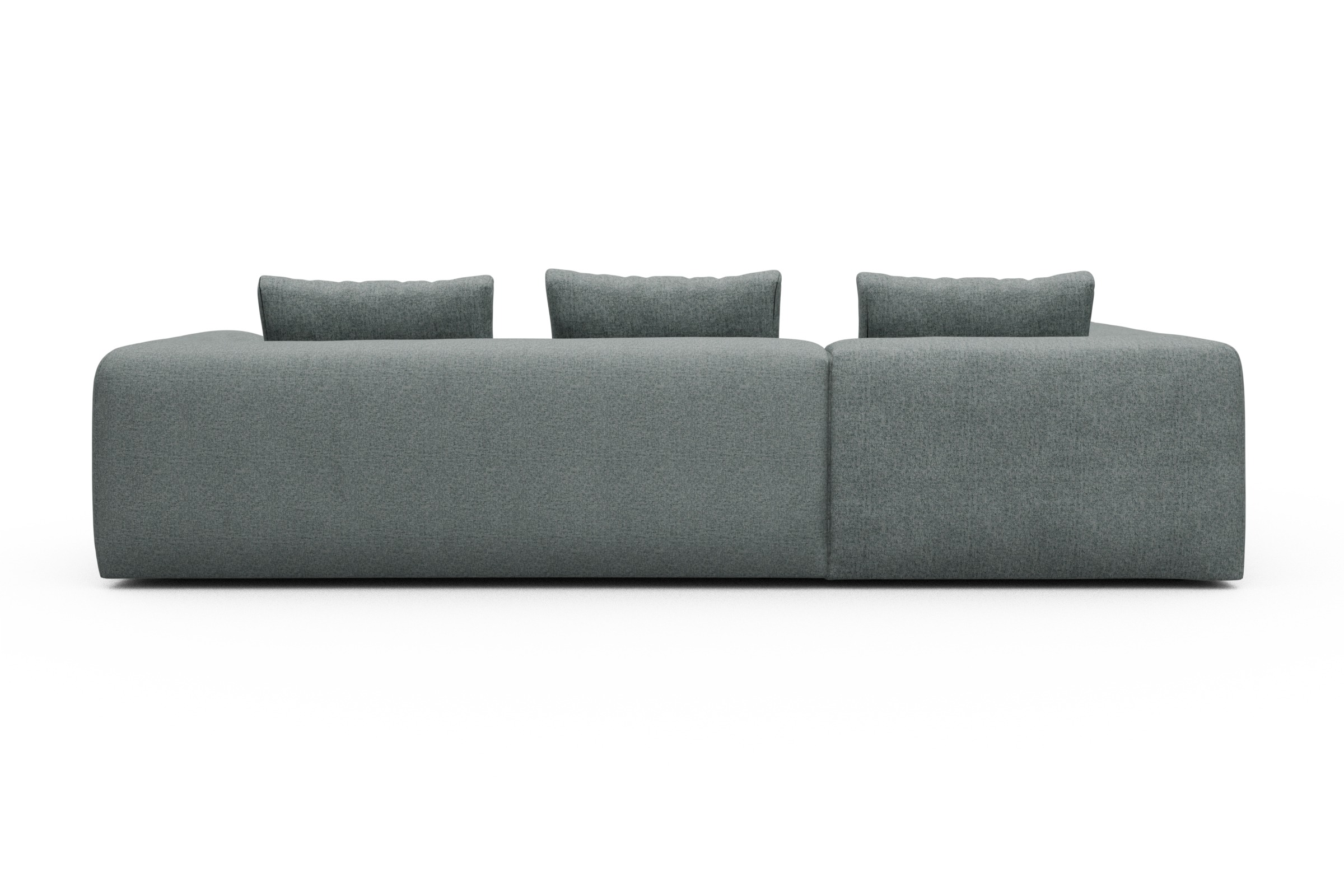 Ecksofa Fred Relax-Ecke links mit 2,5-Sitzer Casone-Light-Mixed-Green
