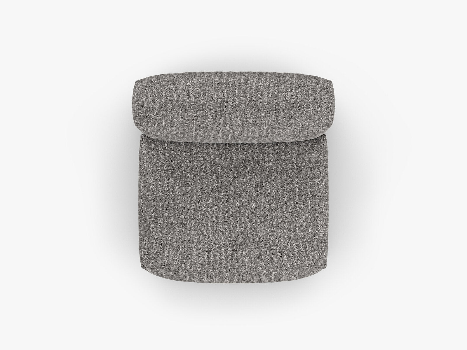 Micadoni Mittelmodul Martina 1-Sitzer 90cm Sitztiefe Boucle Monet Graphit