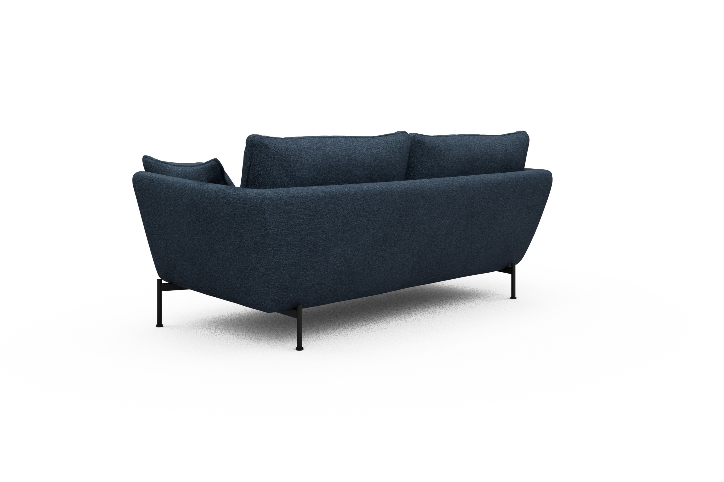 Sofa Anton 2-Sitzer Boucle-Blue