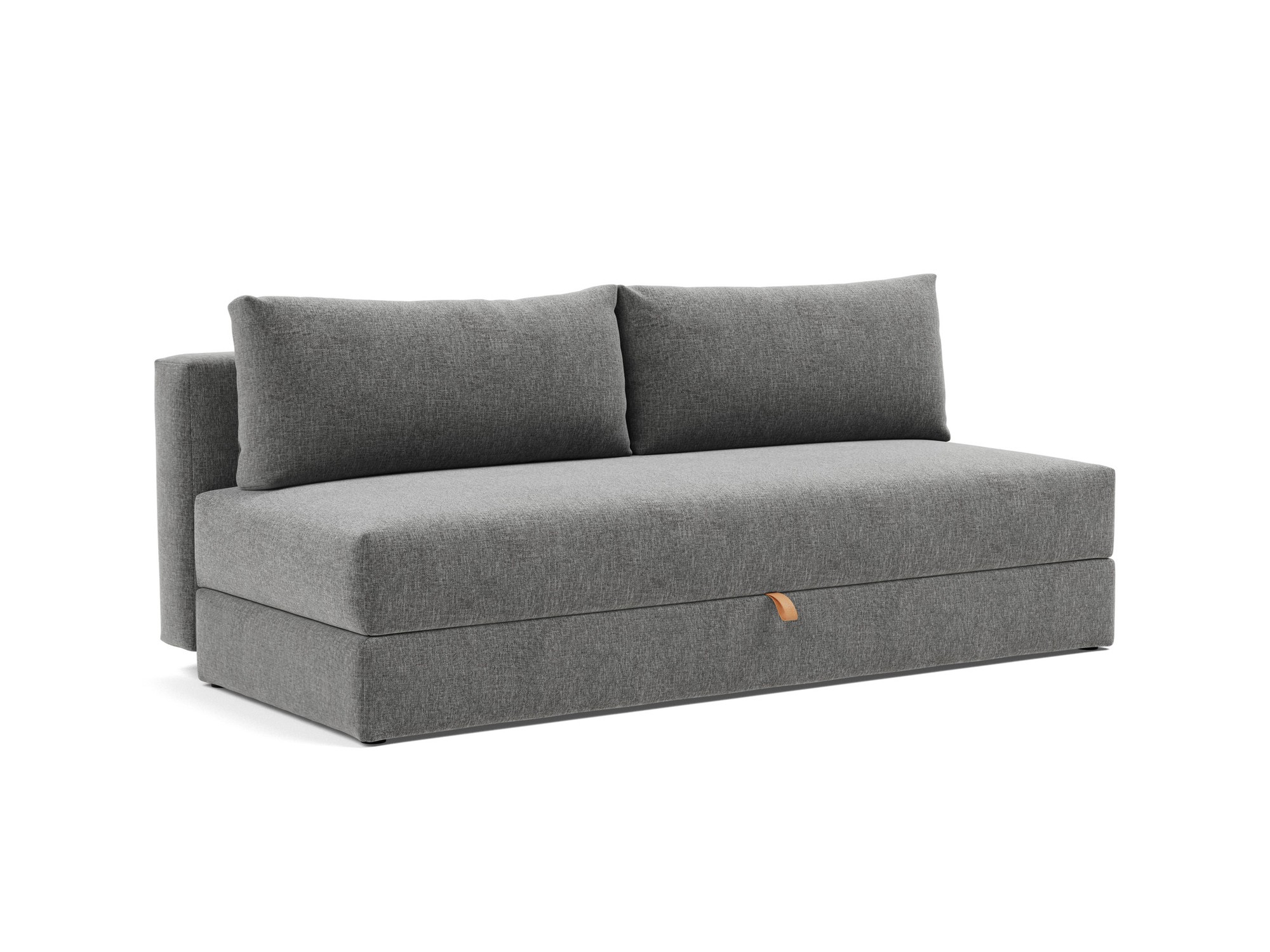 Schlafsofa Osvald Strukturierter Stoff Twist 563-Charcoal