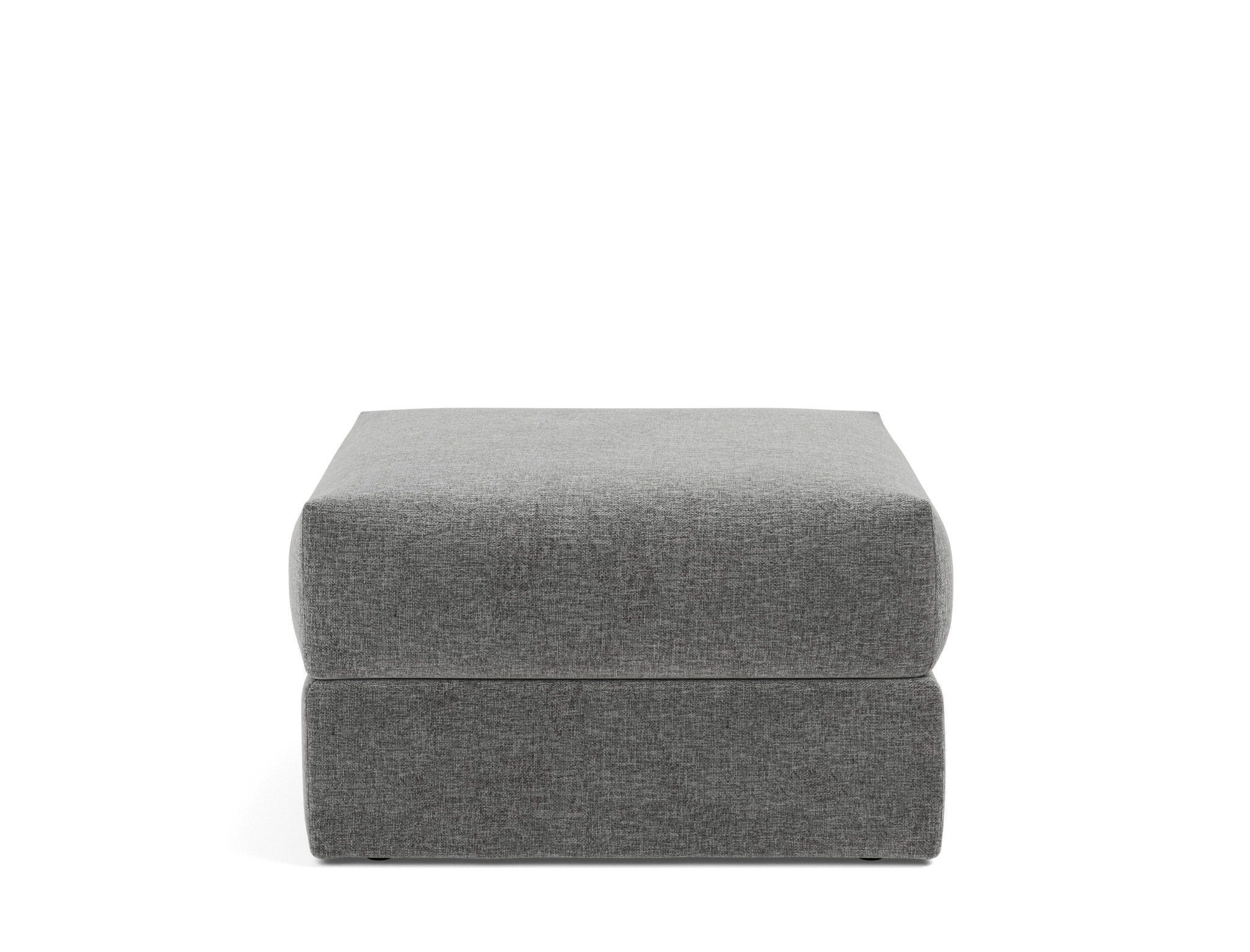 Hocker Cornila Strukturierter Stoff Twist 563-Charcoal