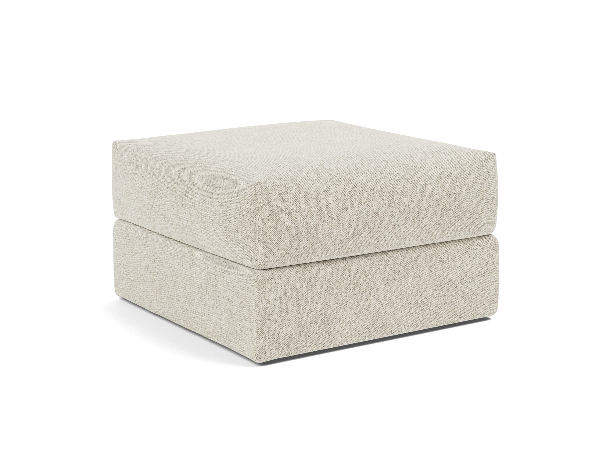 Hocker Cornila Strukturierter Stoff Taura 357-Off-White