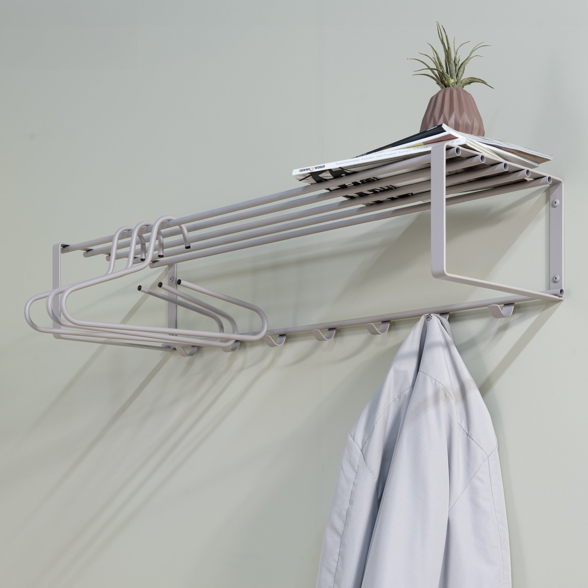 Spinder Design Wandgarderobe Rex 2 XL (100 cm) Silky Taupe