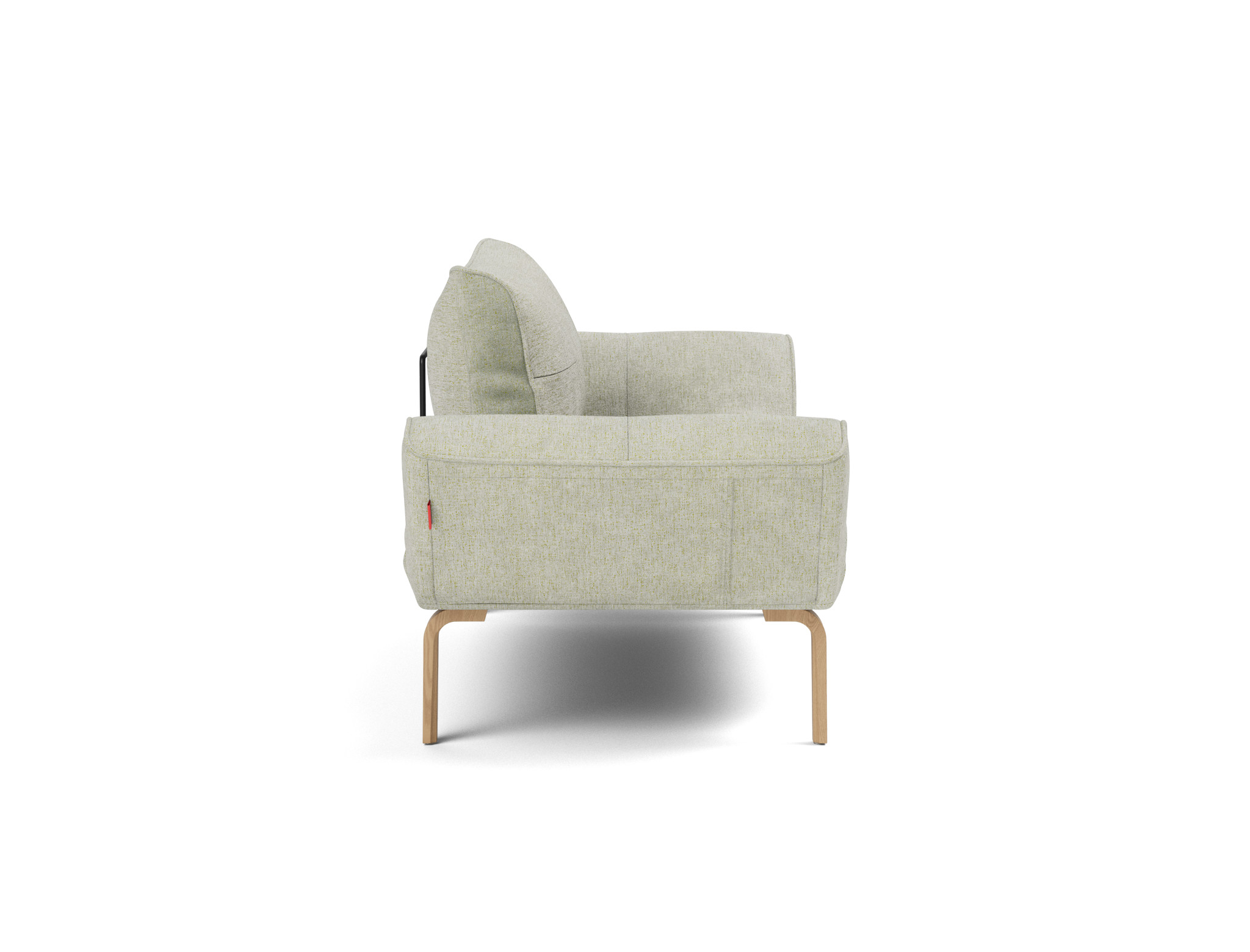 Tagesbett Zeal Flachgewebe Avella 280-Sand Beine Bow Eiche