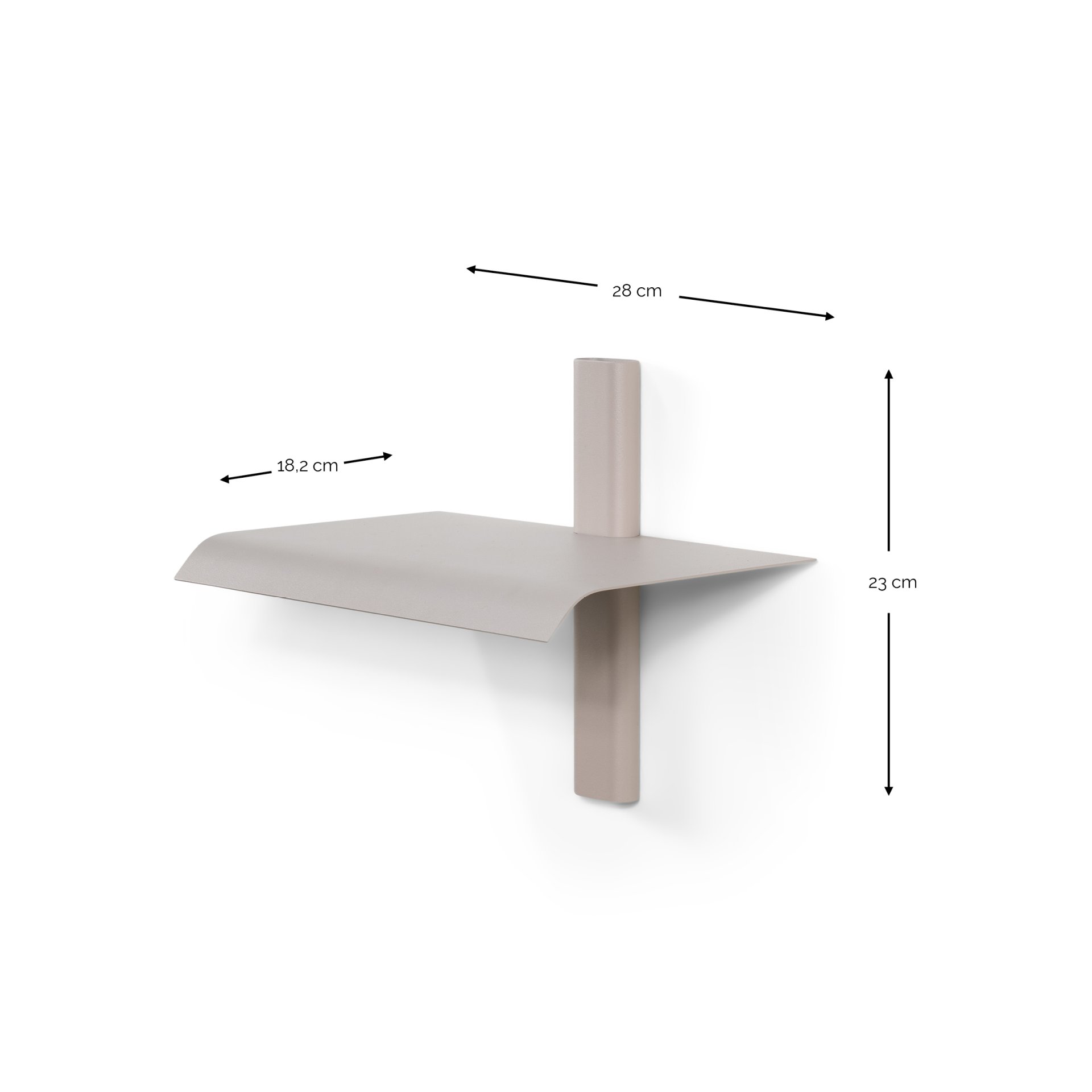 Spinder Design Wandregal Hola 1 Silky Taupe