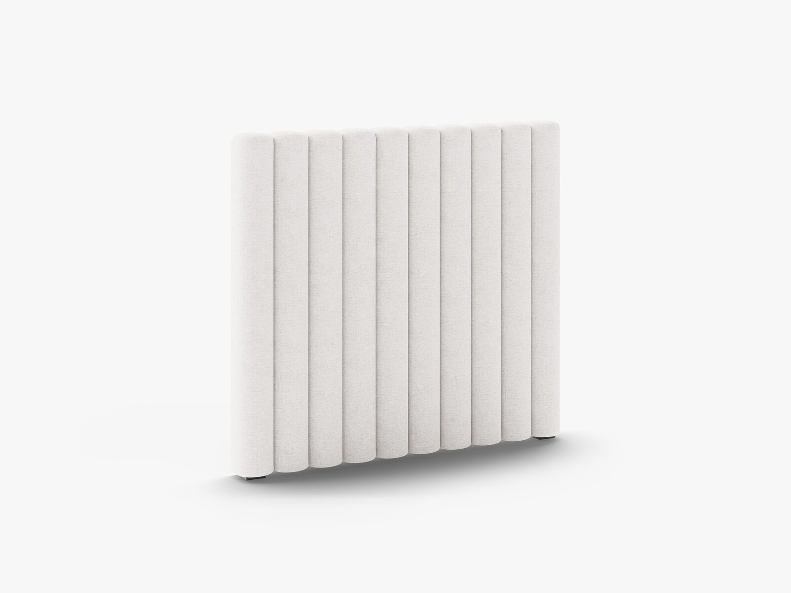 Micadoni Mistero Samtiger Kopfteil 80 cm Strukturierter Stoff Moly Helles Beige 100x95