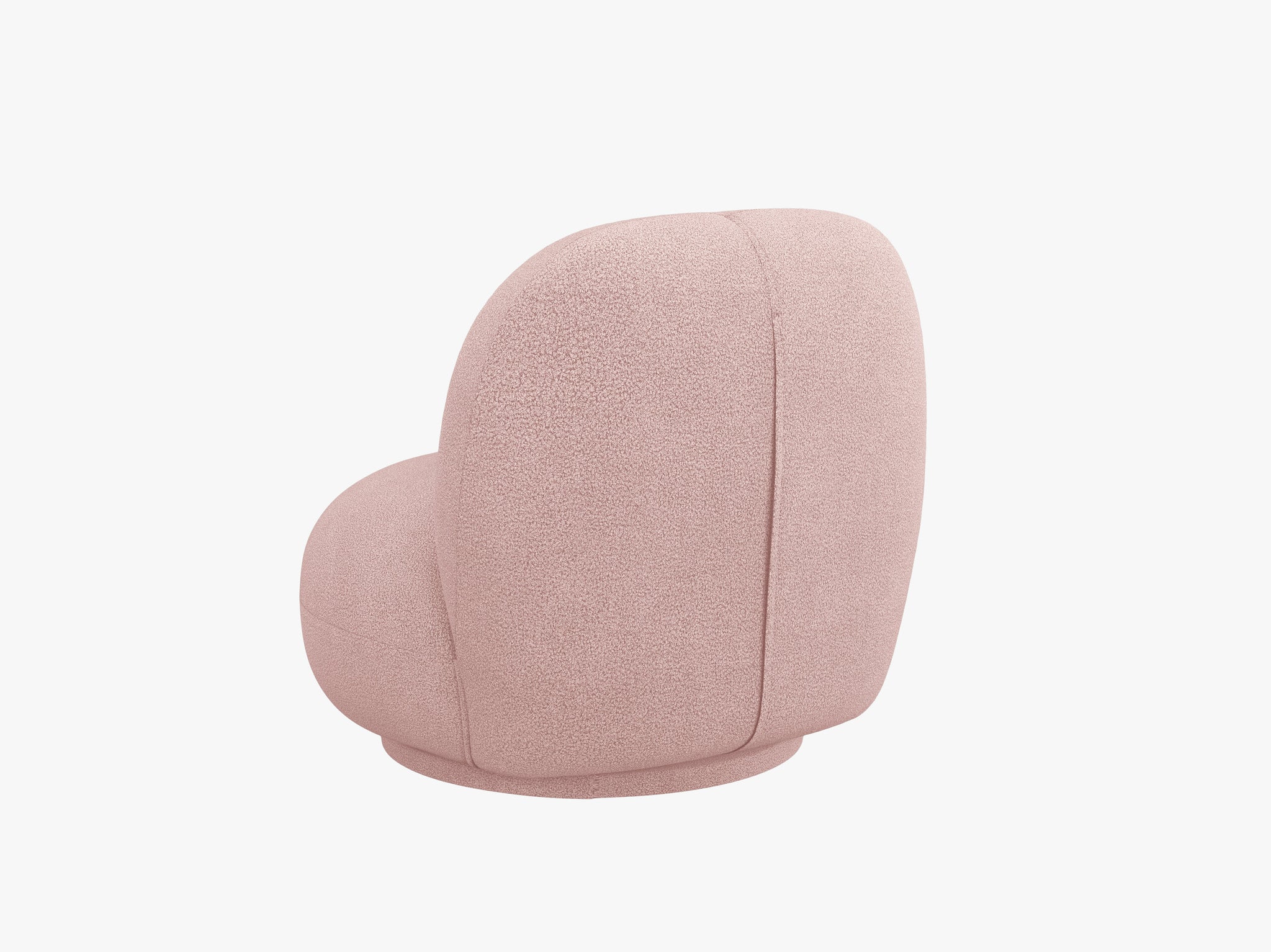 Micadoni Drehbarer Sessel Chuck Boucle Puderrosa