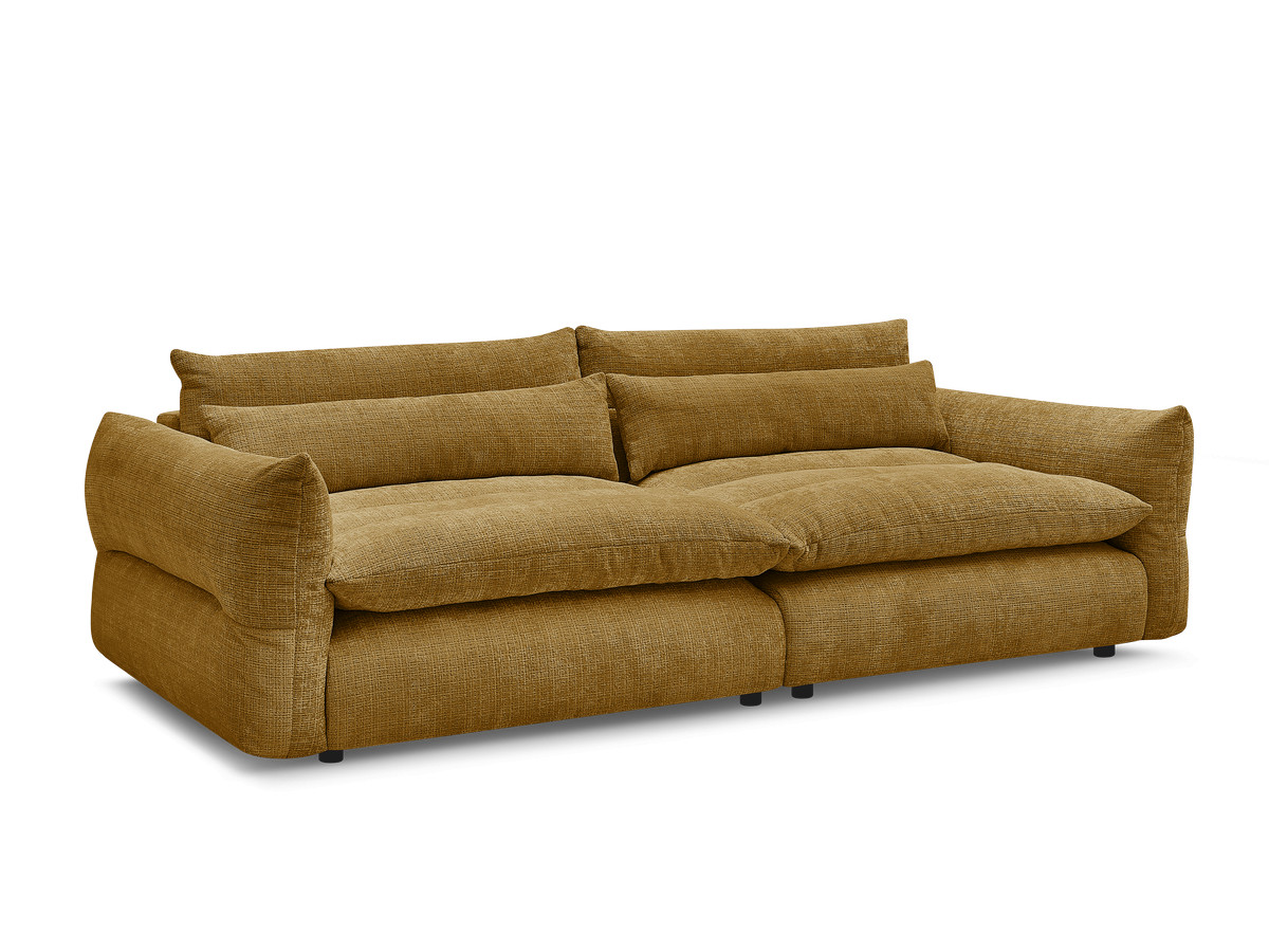 Bobochic Neil Sofa 3-Sitzer Strukturstoff Gelb