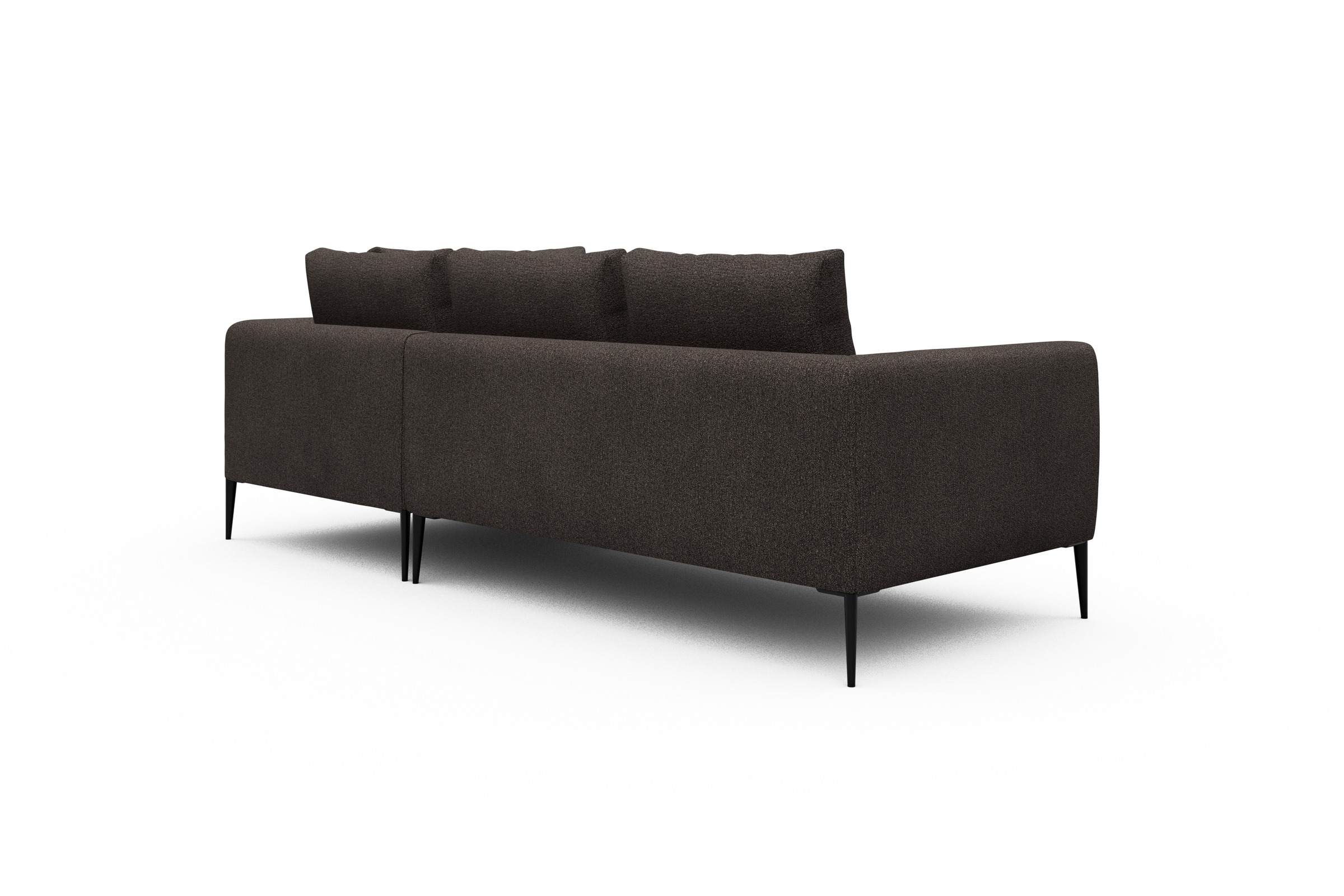 Ecksofa Paul Relax-Ecke rechts mit 2-Sitzer Boucle-Taupe
