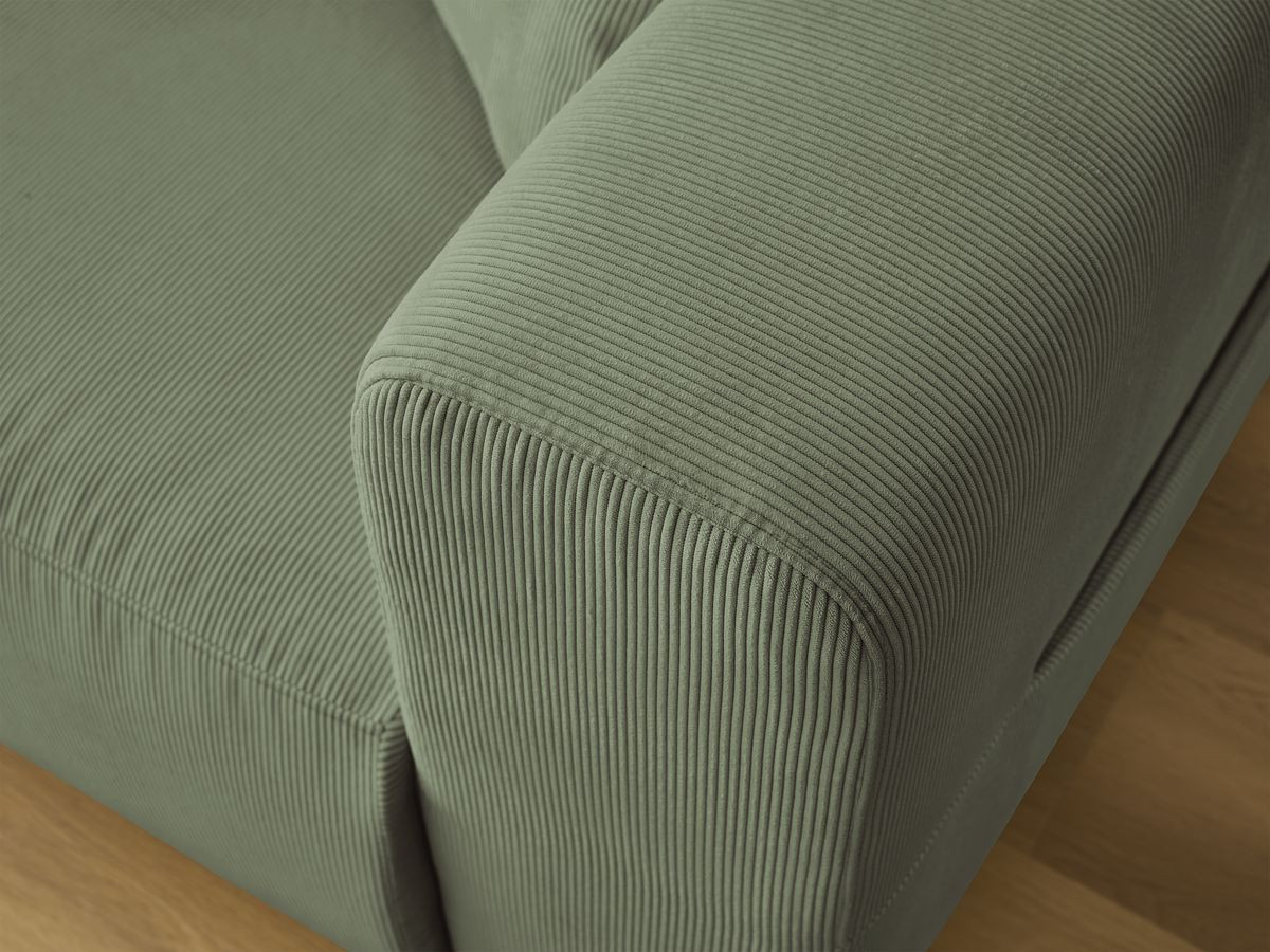 Bobochic Sidonie Sofa 3-Sitzer Cordsamt Grün