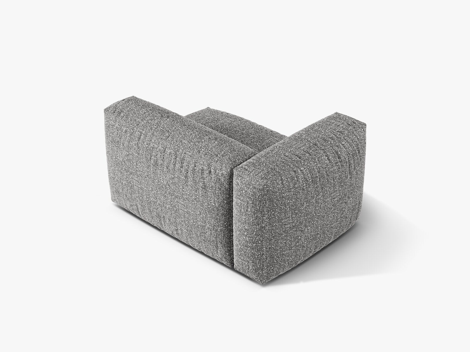 Micadoni Eckmodul Martina 1-Sitzer Links Boucle Monet Graphit