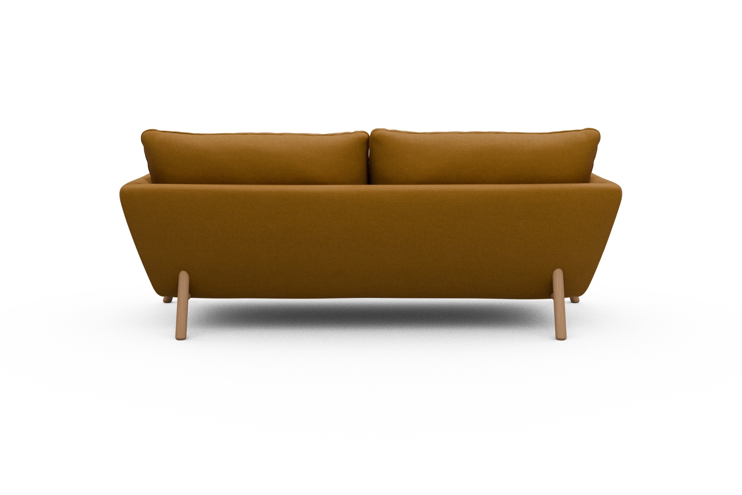 Sofa Emil 3-Sitzer Beinfarbe Eiche Natur Satya-Ocre
