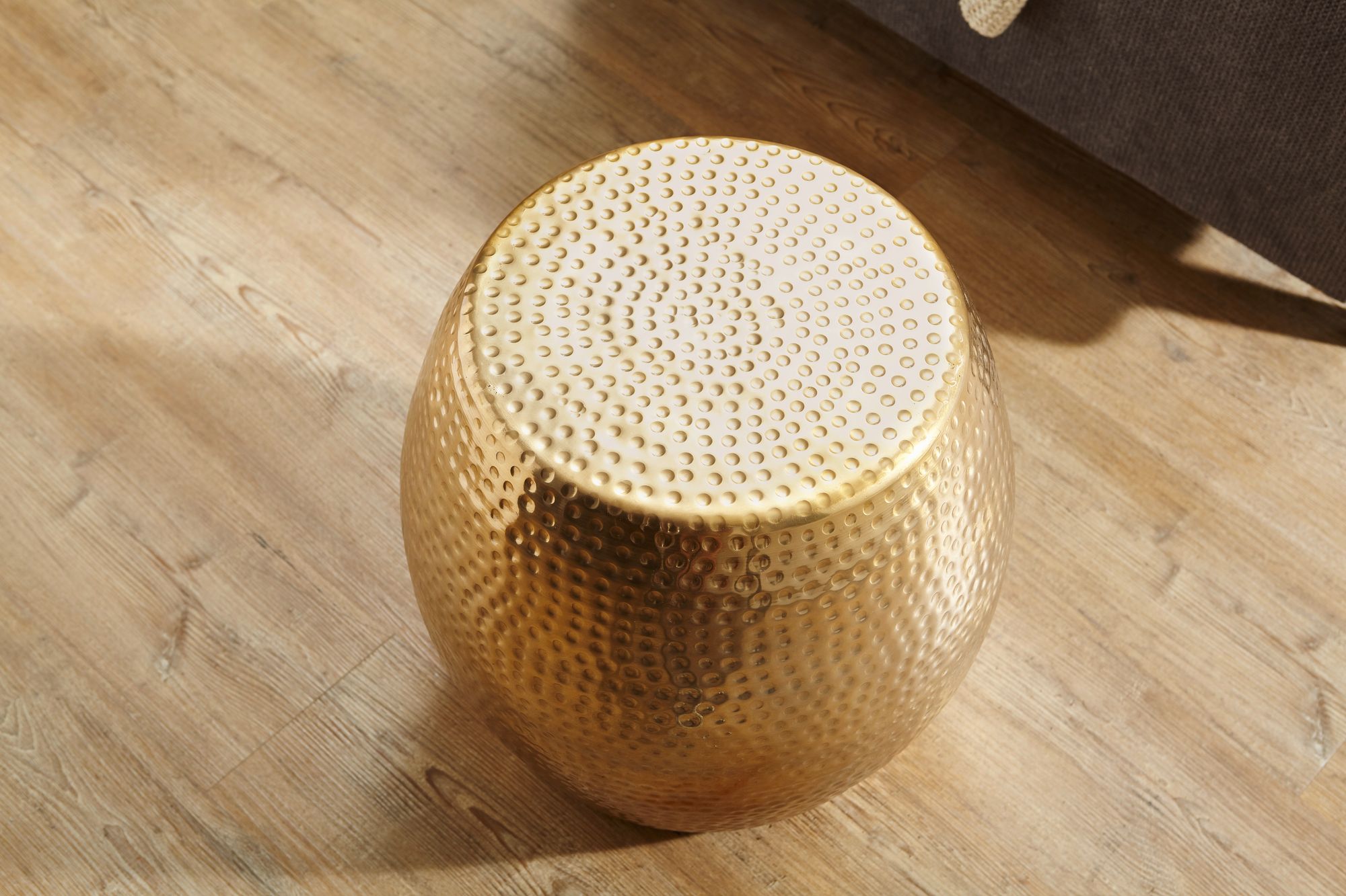 Beistelltisch Farsund Aluminium Gold Ø 42 cm