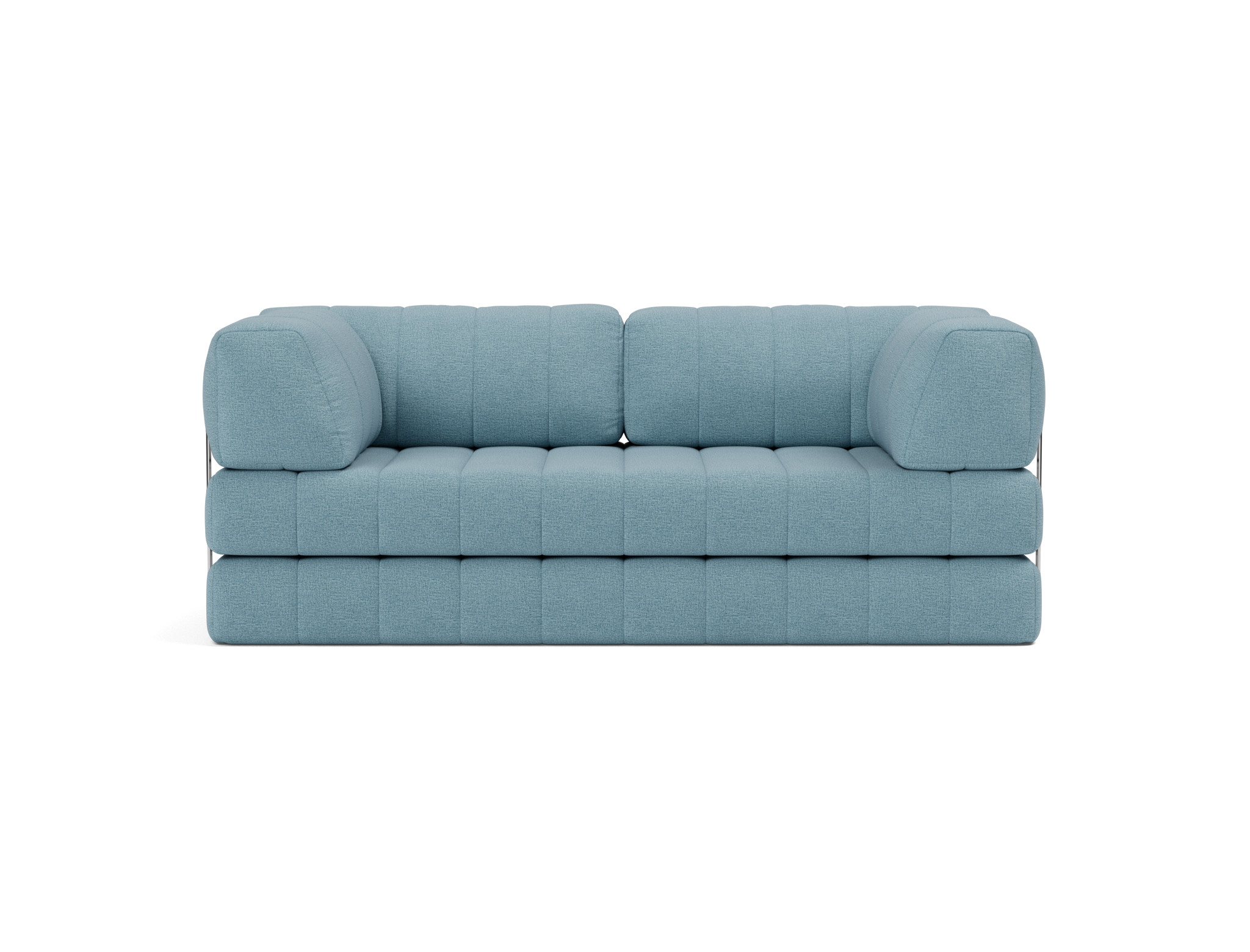 Schlafsofa CozyPad mit Armlehnen Flachgewebe Mixed Dance 525-Light-Blue