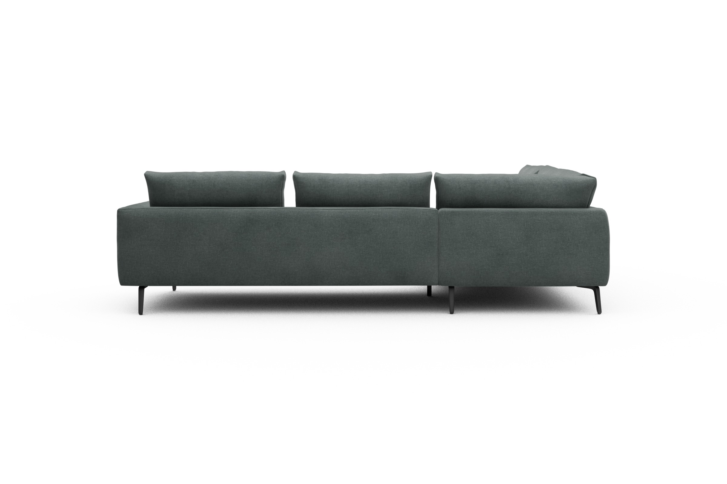 Ecksofa Karl Relax-Ecke links mit 2,5-Sitzer Smooth-Silver-Grey