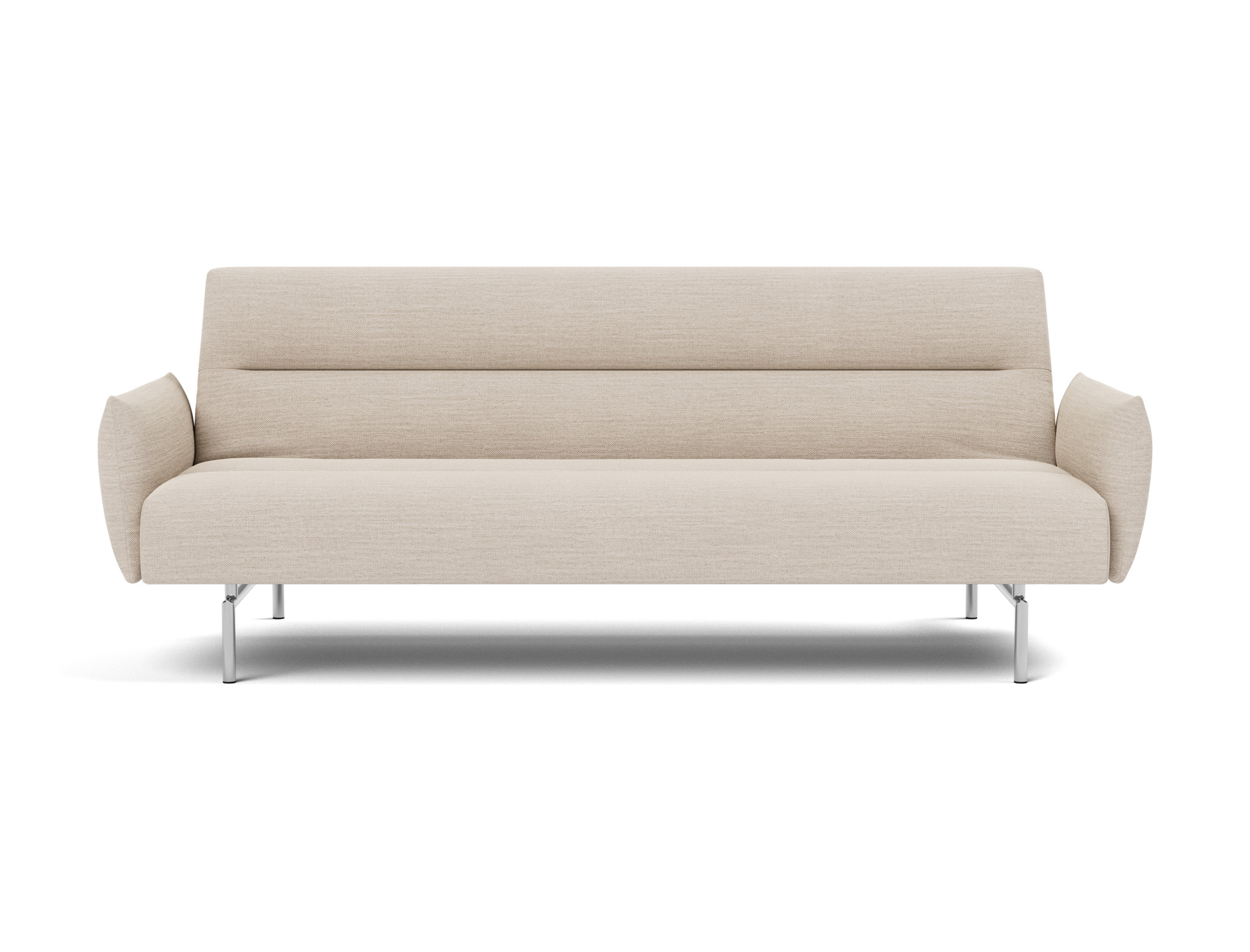 Schlafsofa Jillis mit Armlehnen Webstoff Blida 612-Sand-Grey
