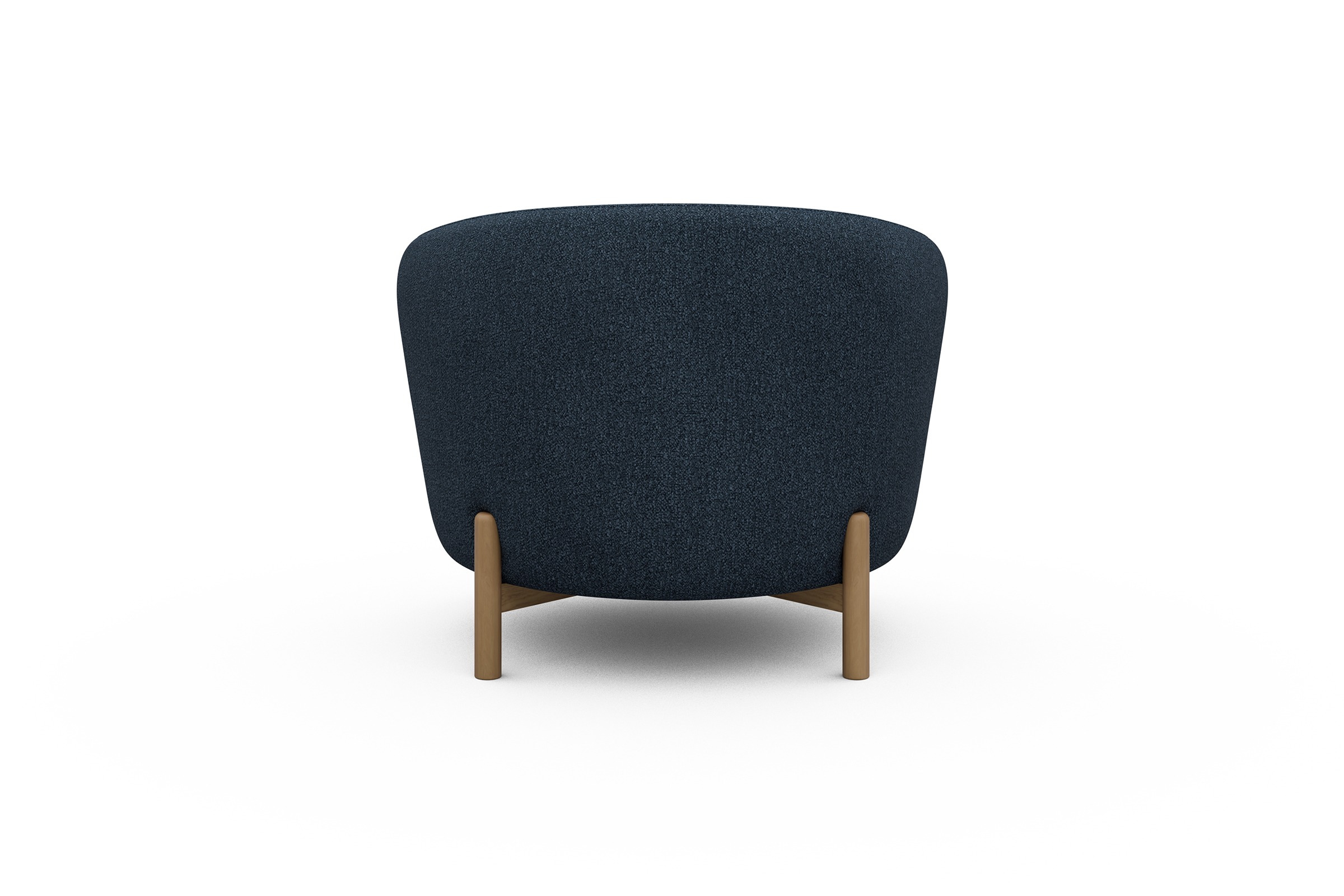 Sessel Ronda Holzbeine Eiche Natur Boucle-Blue