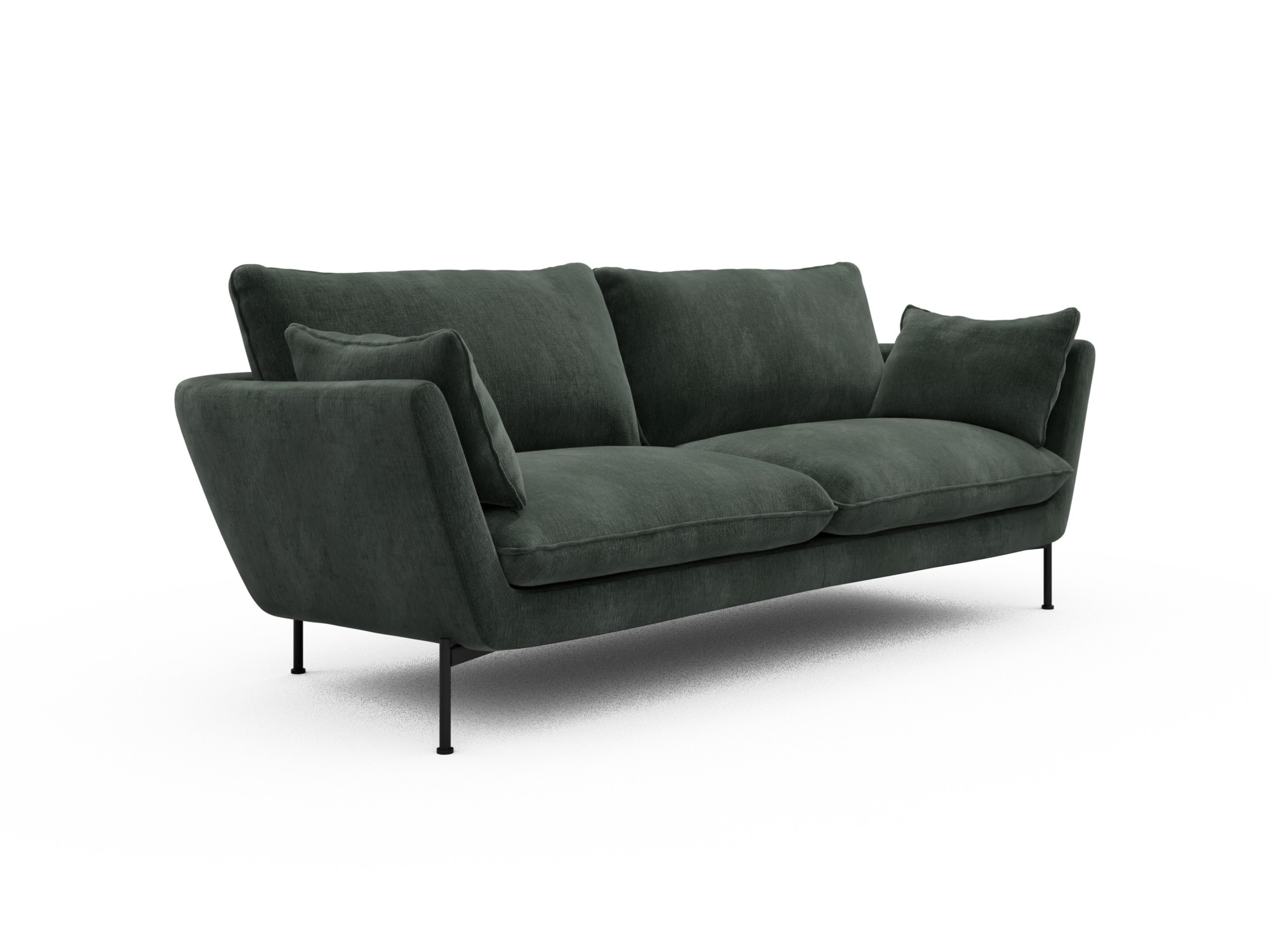 Skandi Home Sofa Anton 3-Sitzer Smooth-Laurel-Green moebelfaktor