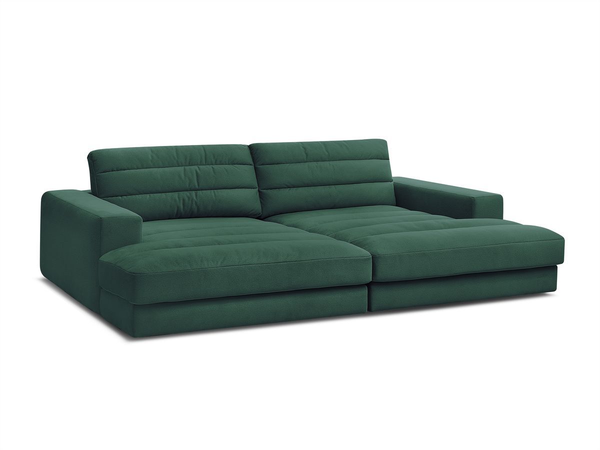 Bobochic Sierra Sofa 4-Sitzer Samt Dunkelgrün