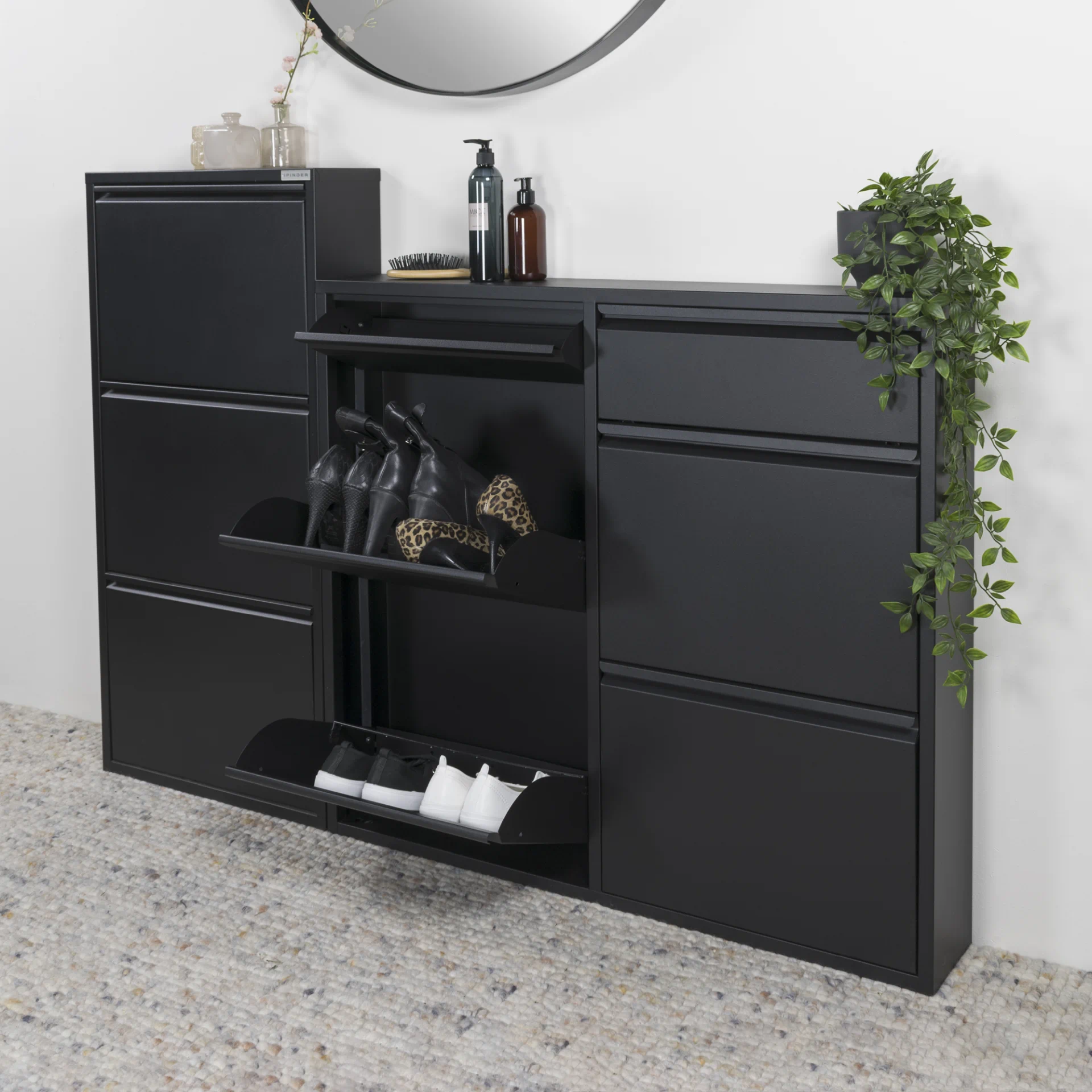 Spinder Design Schuhschrank Billy 6 Schwarz