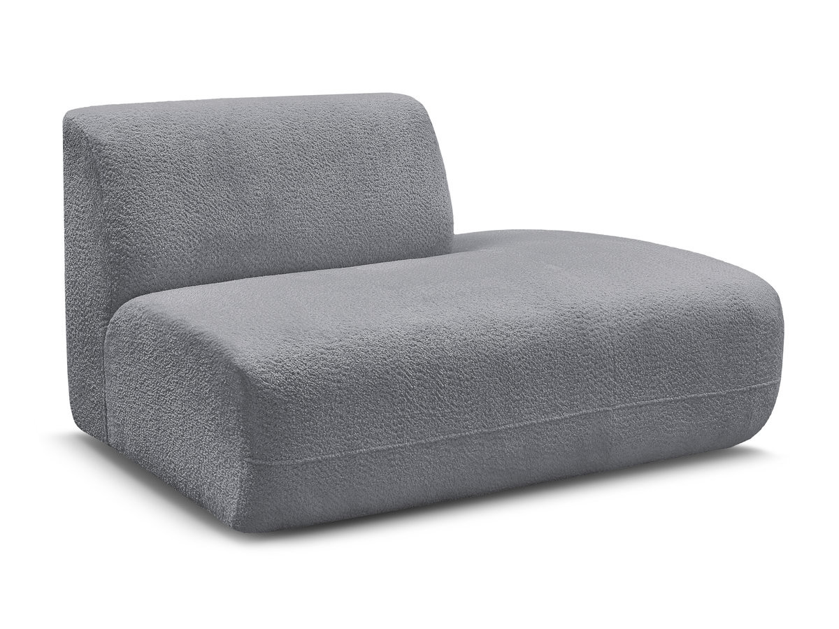 Bobochic Anda Sofamodul 2-Sitzer Chenille Grau Ecke rechts