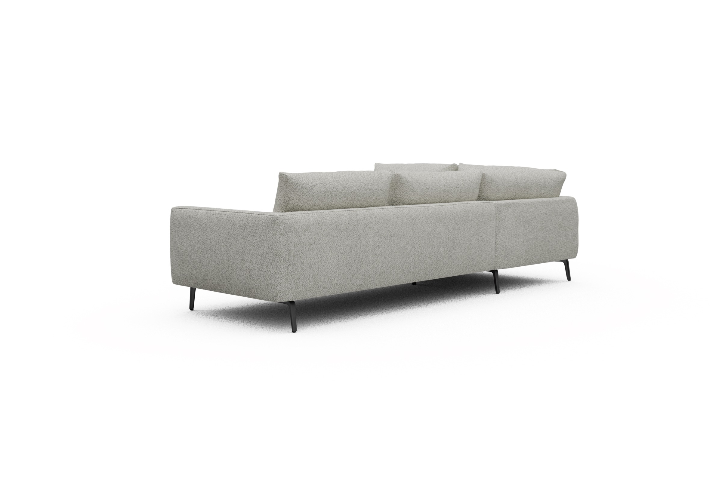 Ecksofa Karl Relax-Ecke links mit 2,5-Sitzer Vanora-Warm-Sand