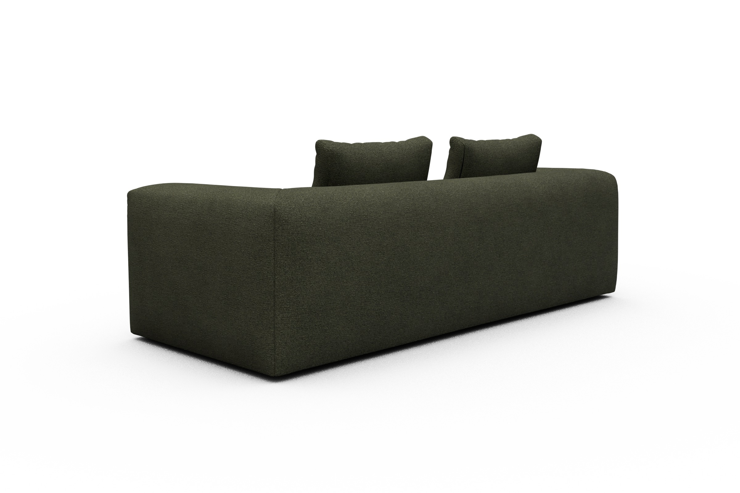 Sofa Fred 3-Sitzer Boucle-Forest-Green