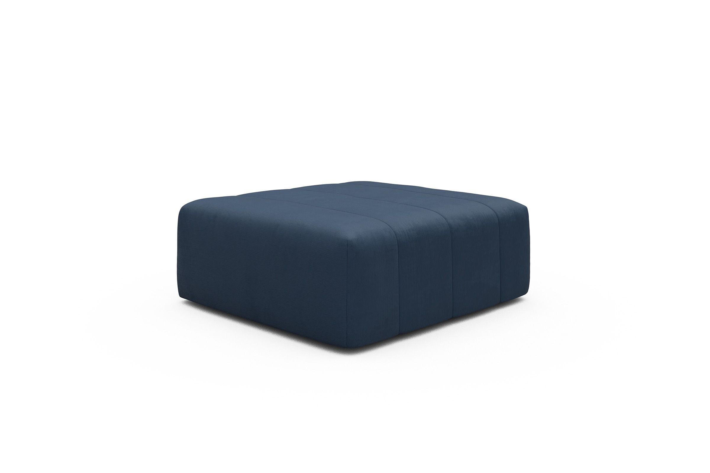 Sitzhocker Hugo Ottomane Cordufine-Royal-Blue