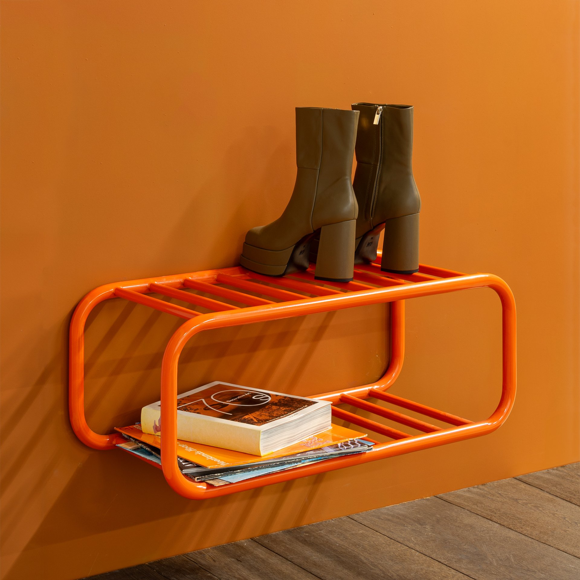 Spinder Design Schuhregal Retro SR Pure Orange