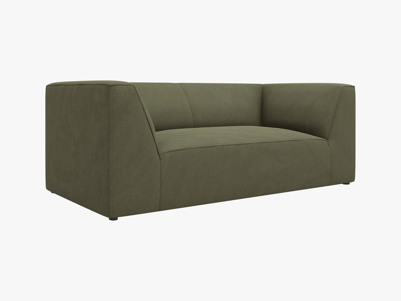 Micadoni Sofa Ruby 2-Sitzer Kord Scala Grün
