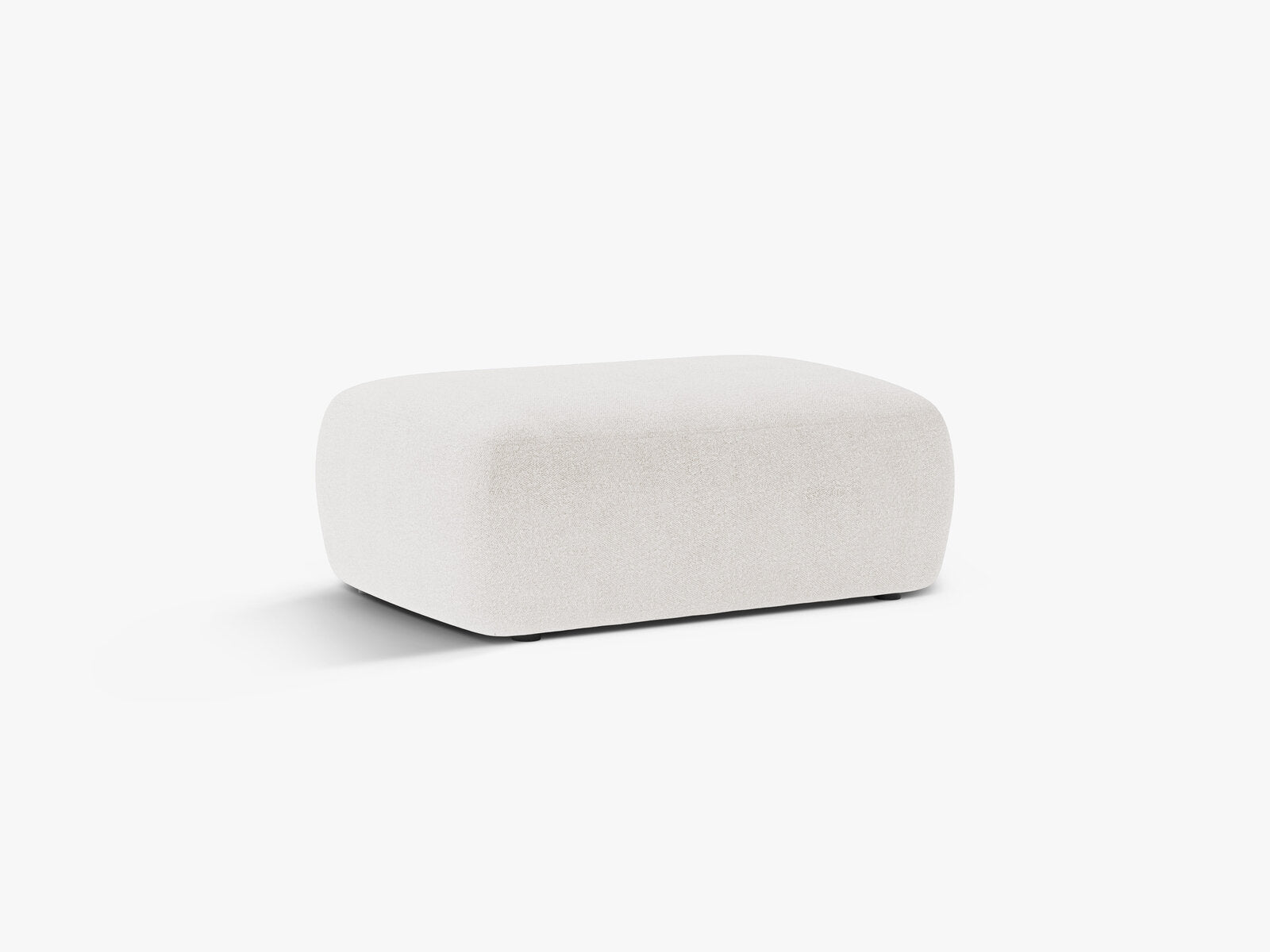 Micadoni Hocker Kate 1-Sitzer Boucle Weiß