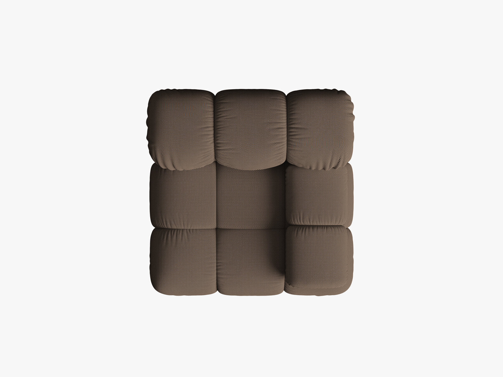 Micadoni Eckmodul Bellis Rechts 3D-Stoff Sonic Braun