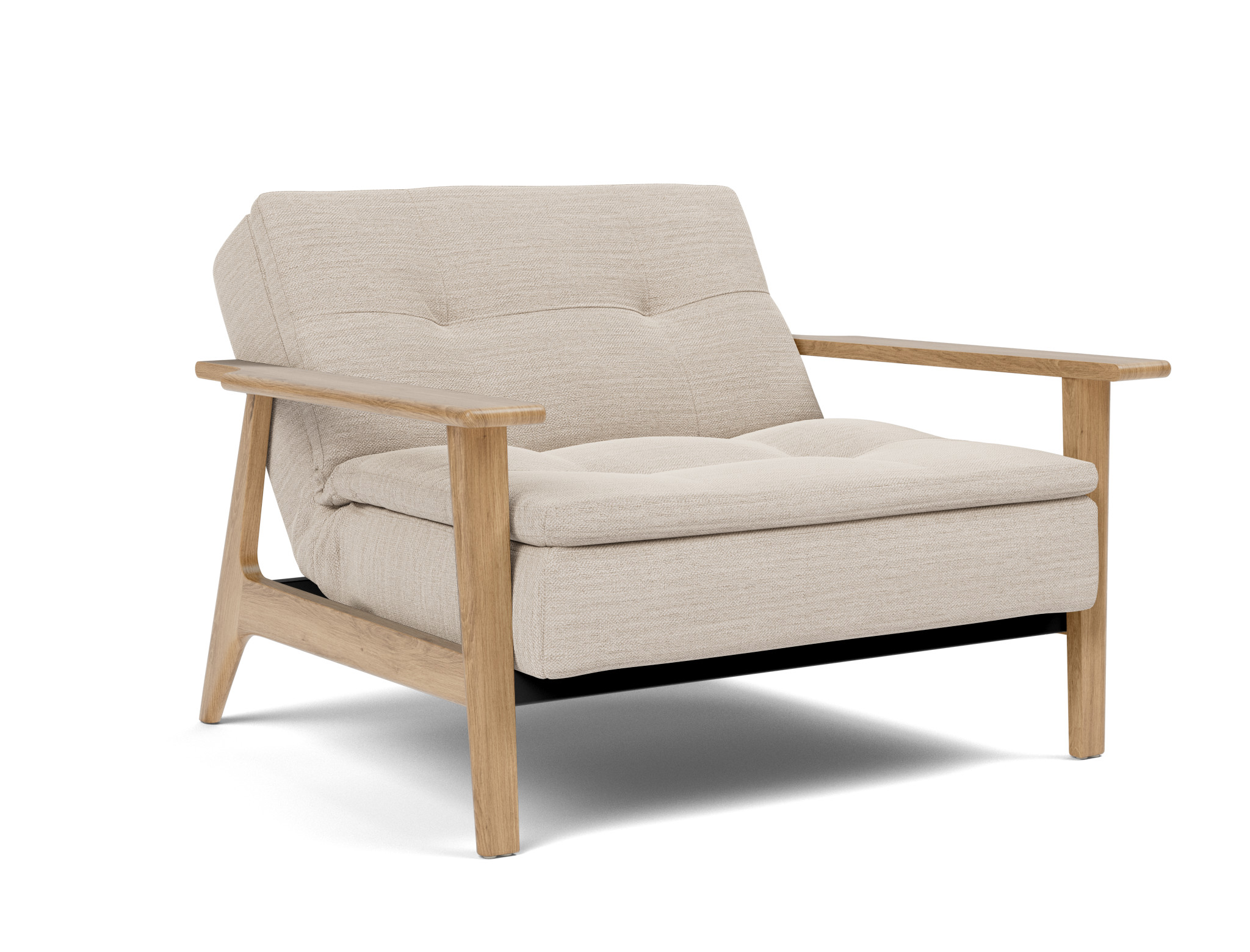 Sessel Dublexo Frej Webstoff Blida 612-Sand-Grey