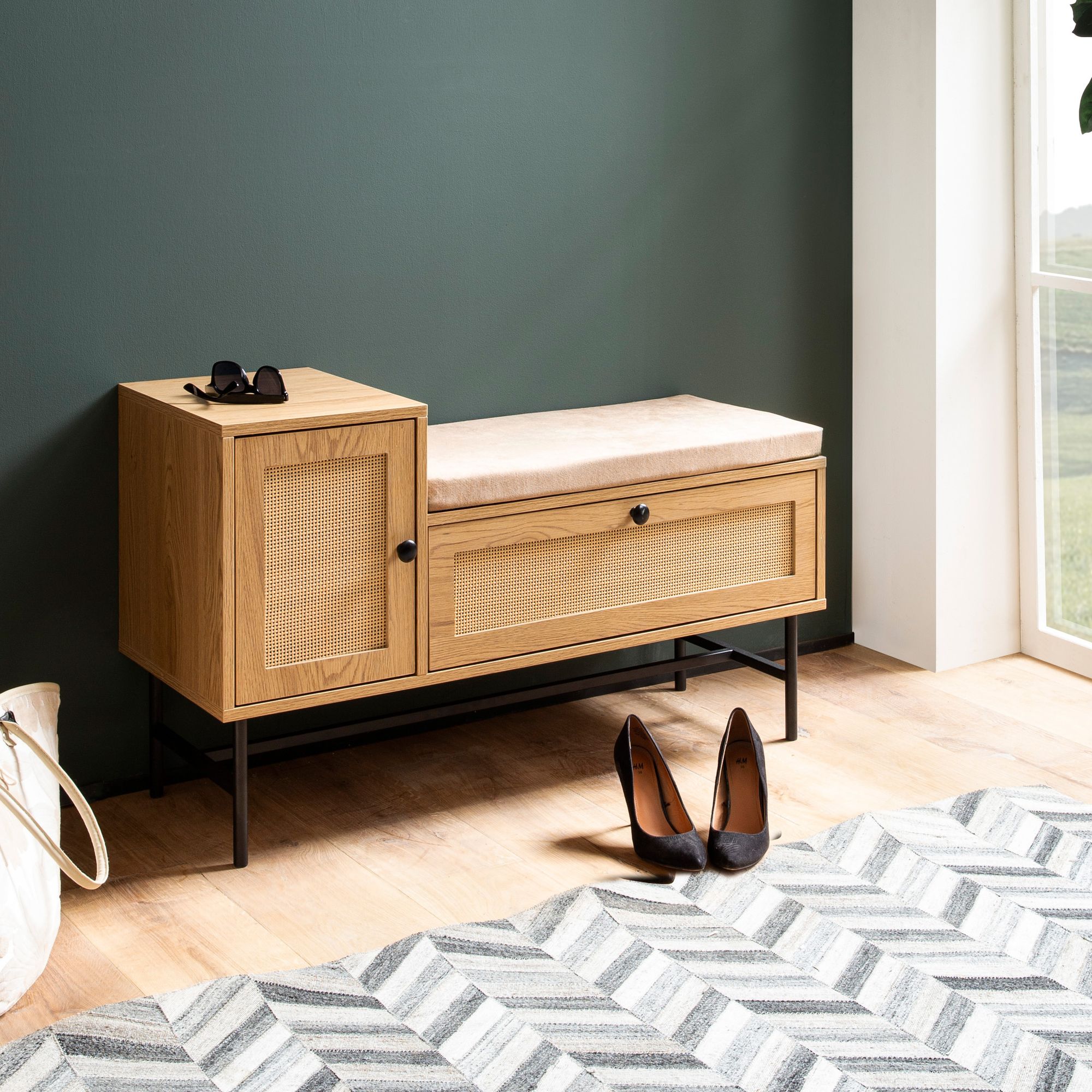 Schuhbank Fiskum Braun 100 × 38 × 60 cm