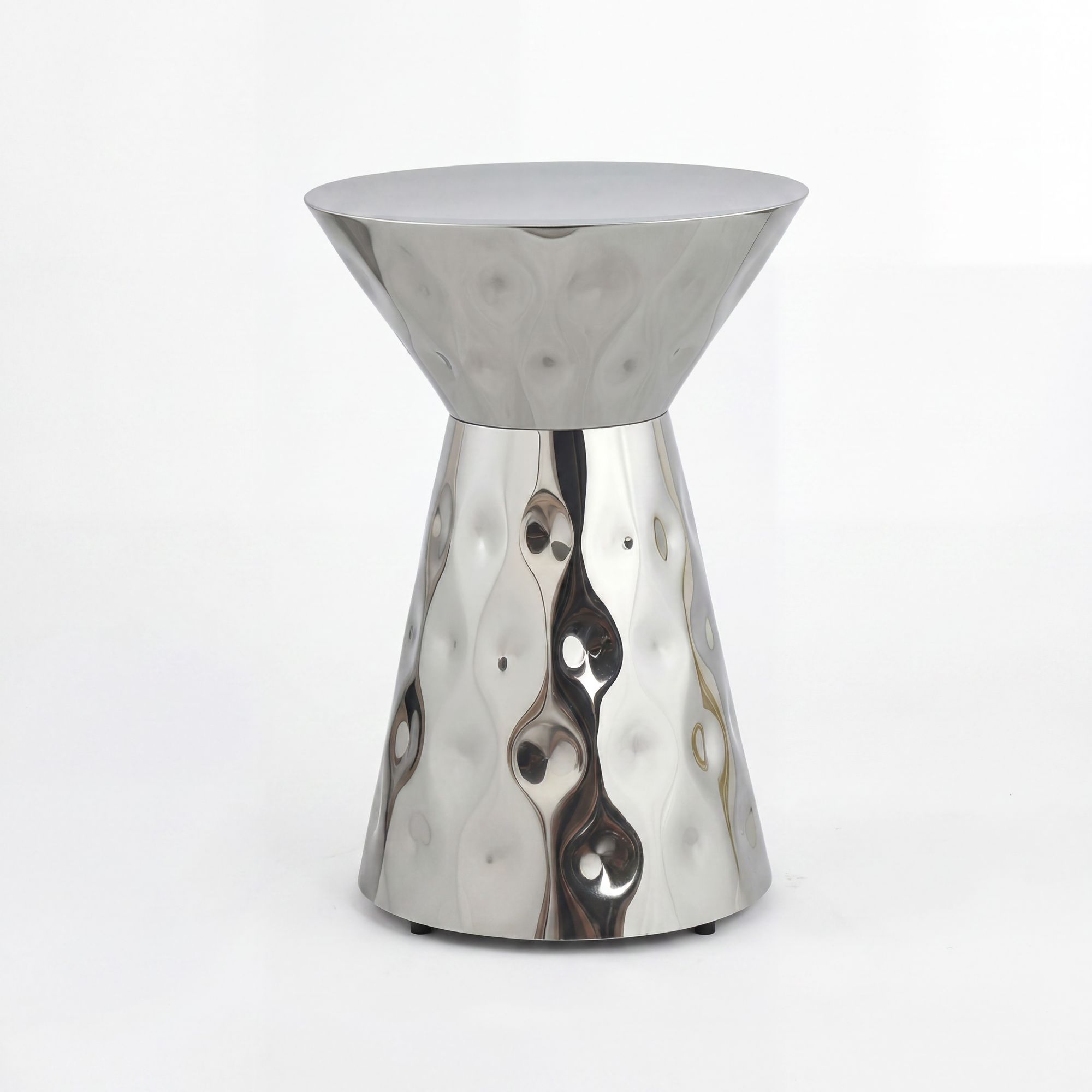 Beistelltisch Selje Aluminium Silber Höhe 51 cm
