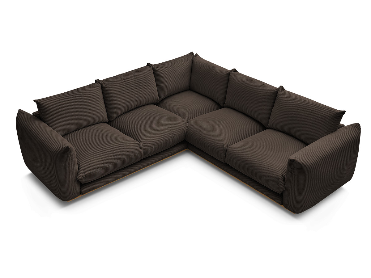 Bobochic Ernest Ecksofa Cordsamt Braun
